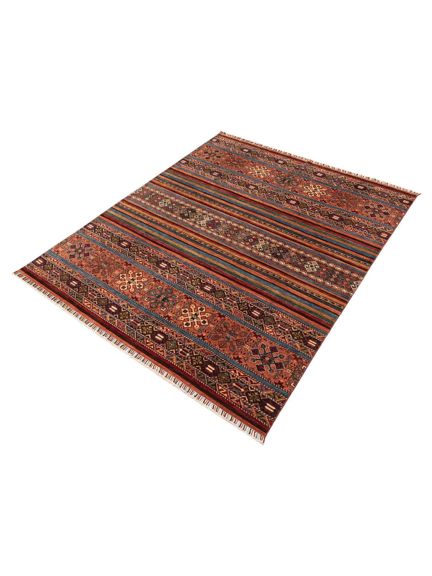 Khorjin 151954 Multi Multi 8.1x9.11 Hand Knotted Rug