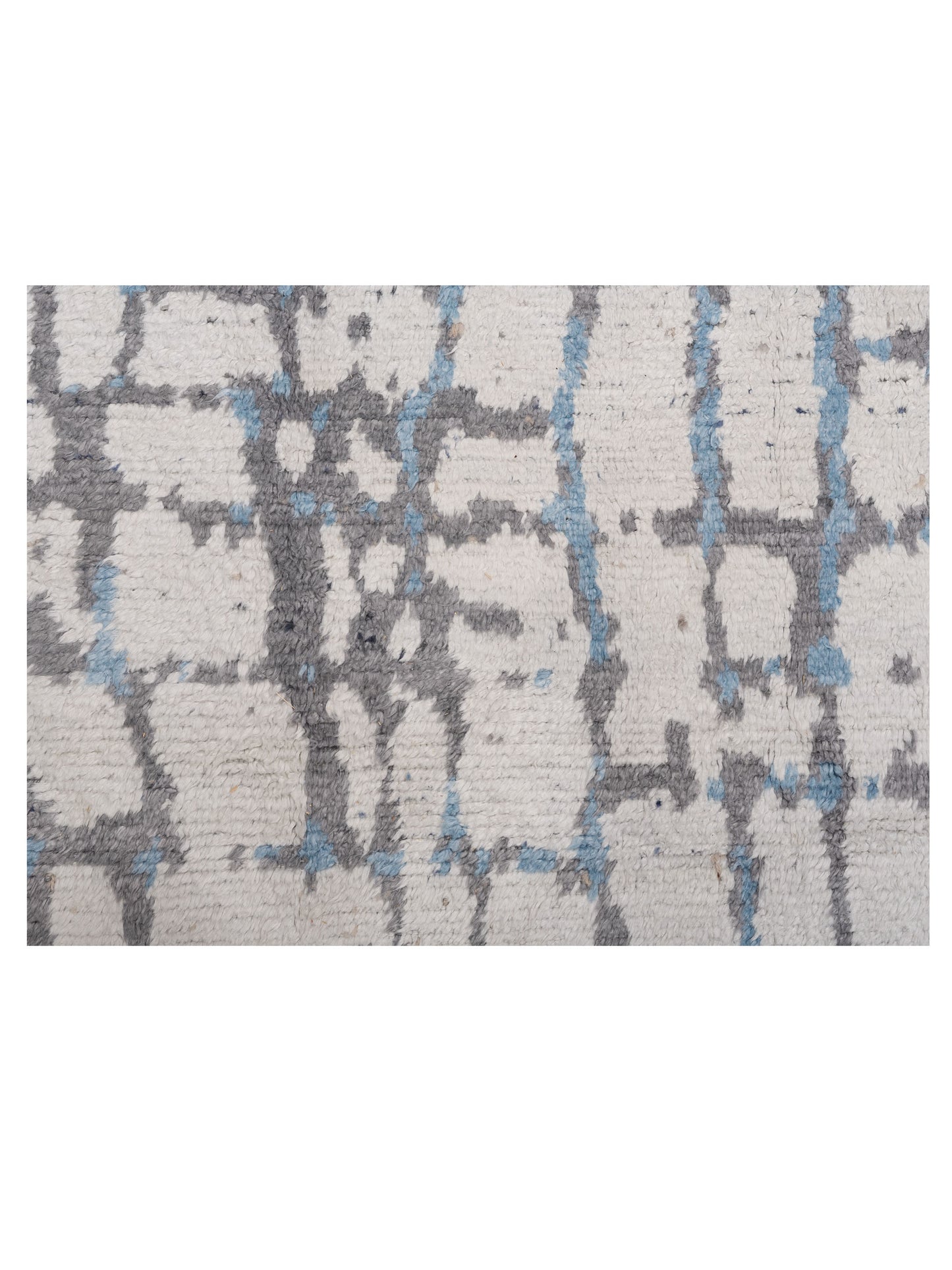 Atlas 150390 Ivory Gray 8.1x9.9 Hand Knotted Rug
