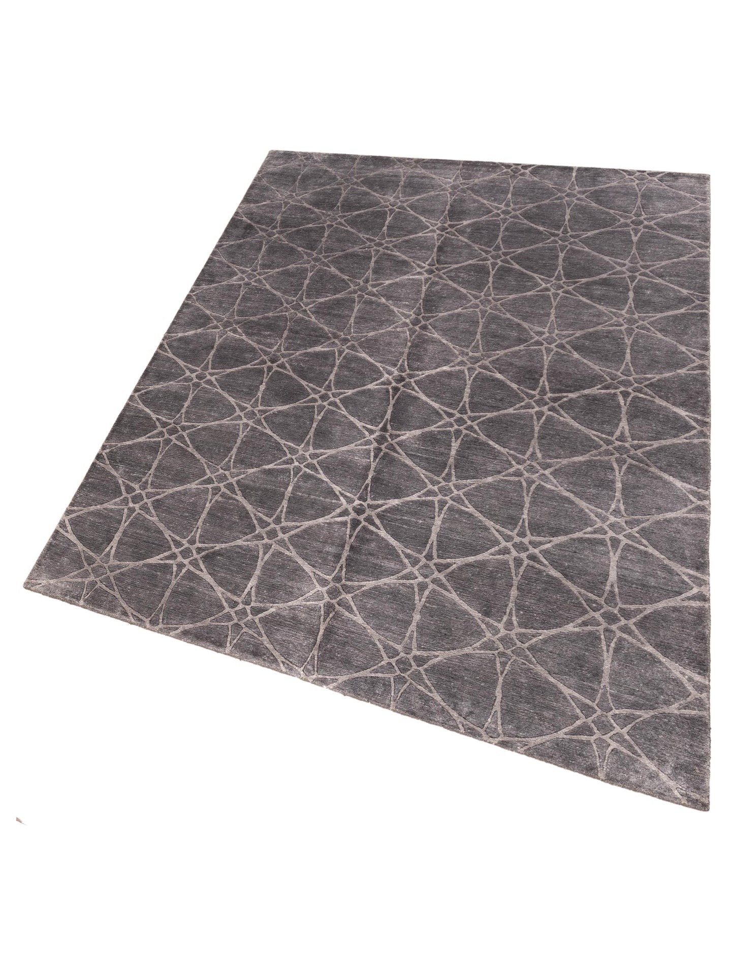 Tibetino 120496 Gray Gray 6.1x9 Hand Knotted Rug