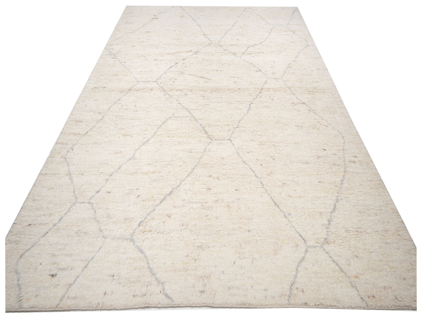 Berber Efes Ivory Naturel 12.1x15.11 Hand Knotted Rug