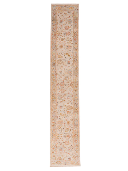 Anadol Angora Oushak  Beige Brown Traditional