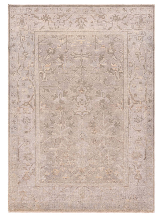 Rajpur Oushak Shah  Gray  Traditional