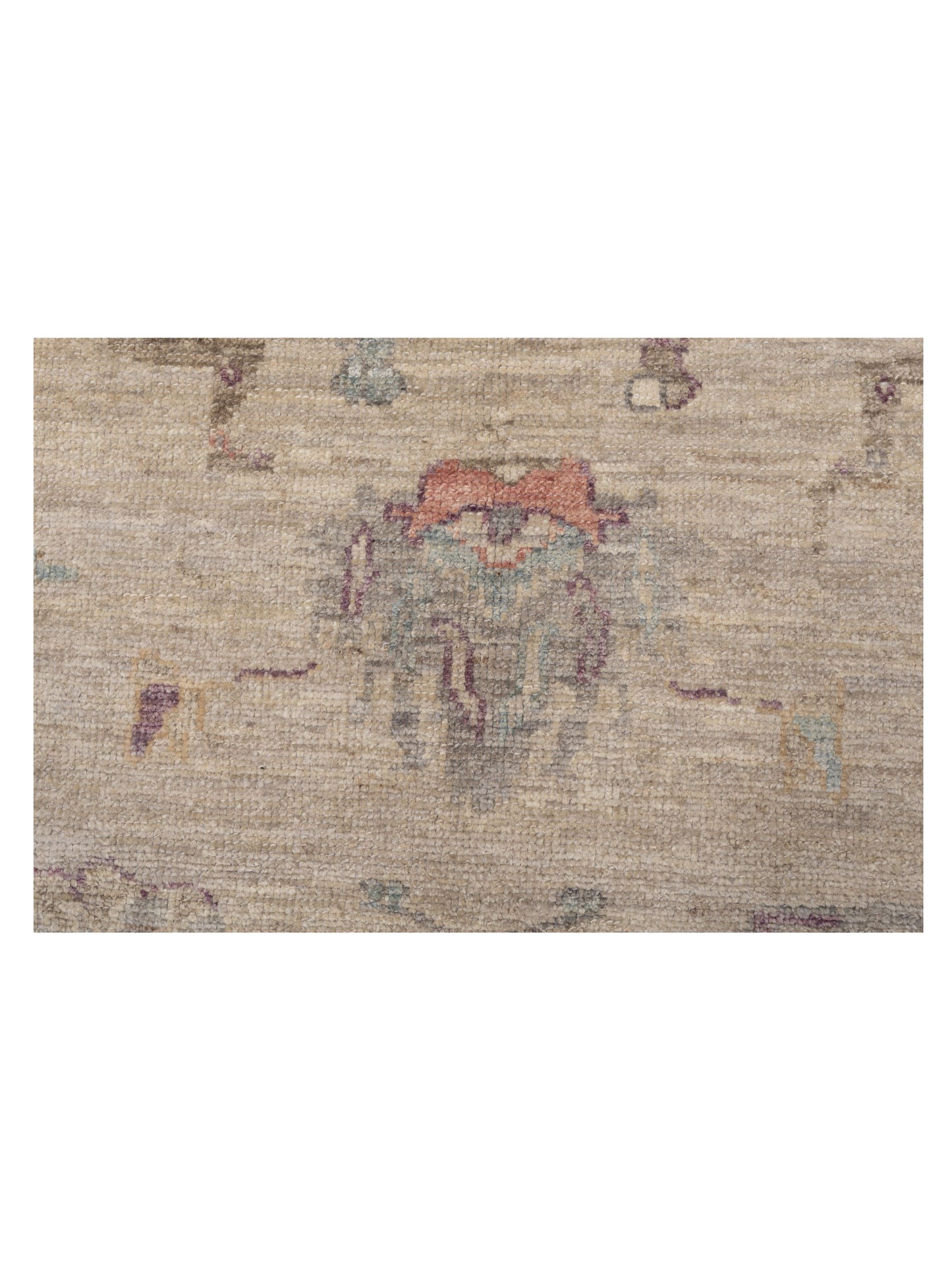 Angora Oushak 141160 Gray Ivory 10.4x13.2 Hand Knotted Rug