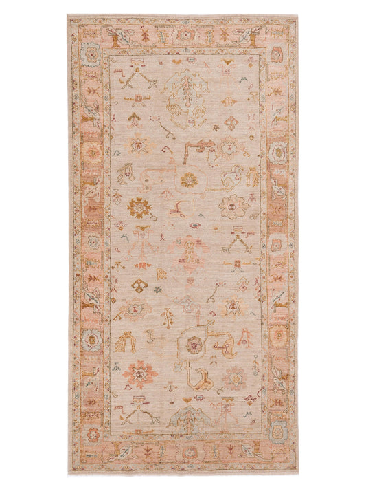 Anadol Angora Oushak  Ivory Pink Traditional