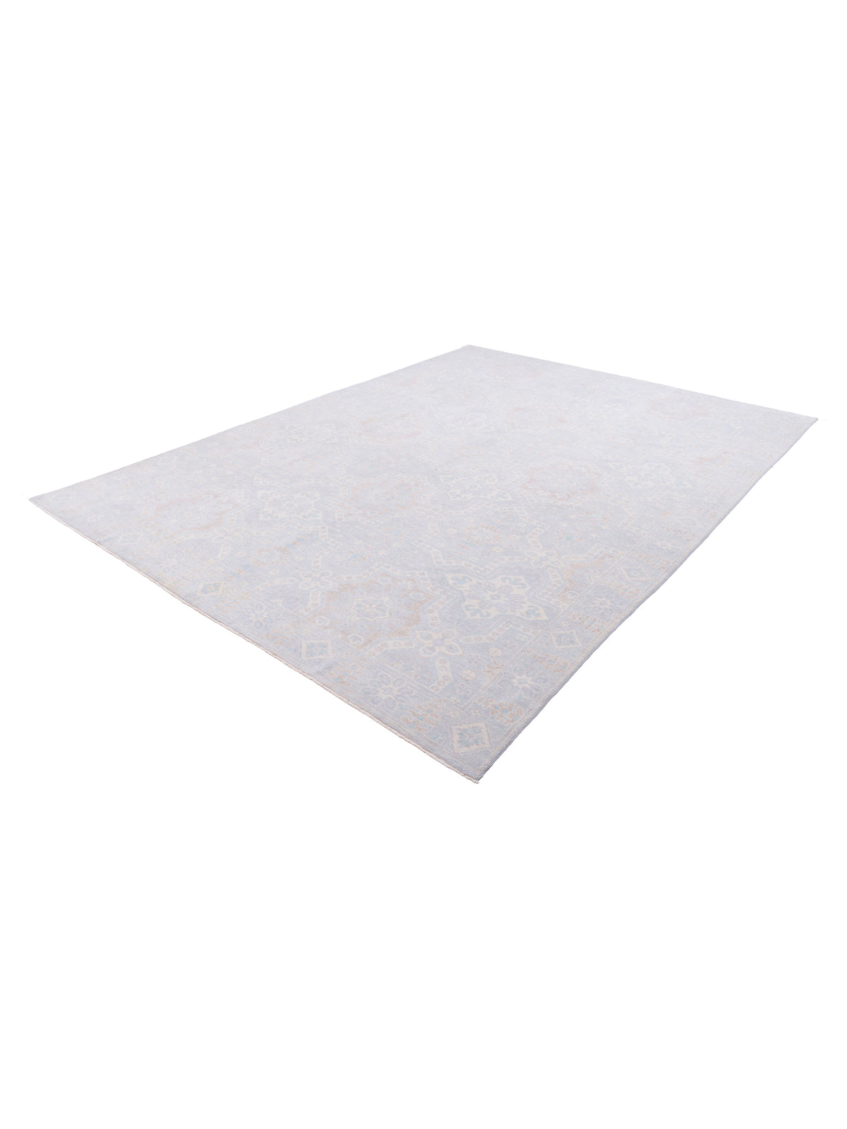 Andalusia 125882 Silver Silver 10.1x13.9 Hand Knotted Rug