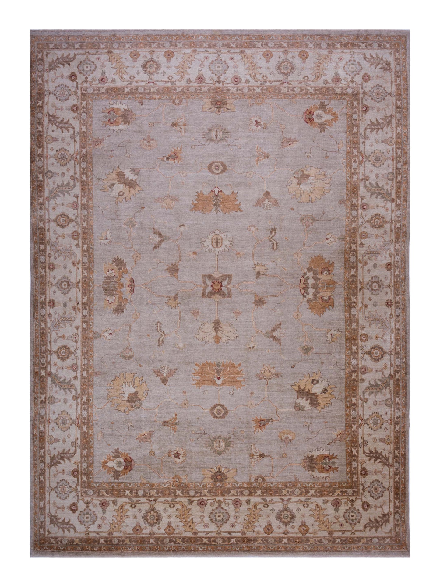 Anadol Angora Oushak  Silver Ivory Traditional