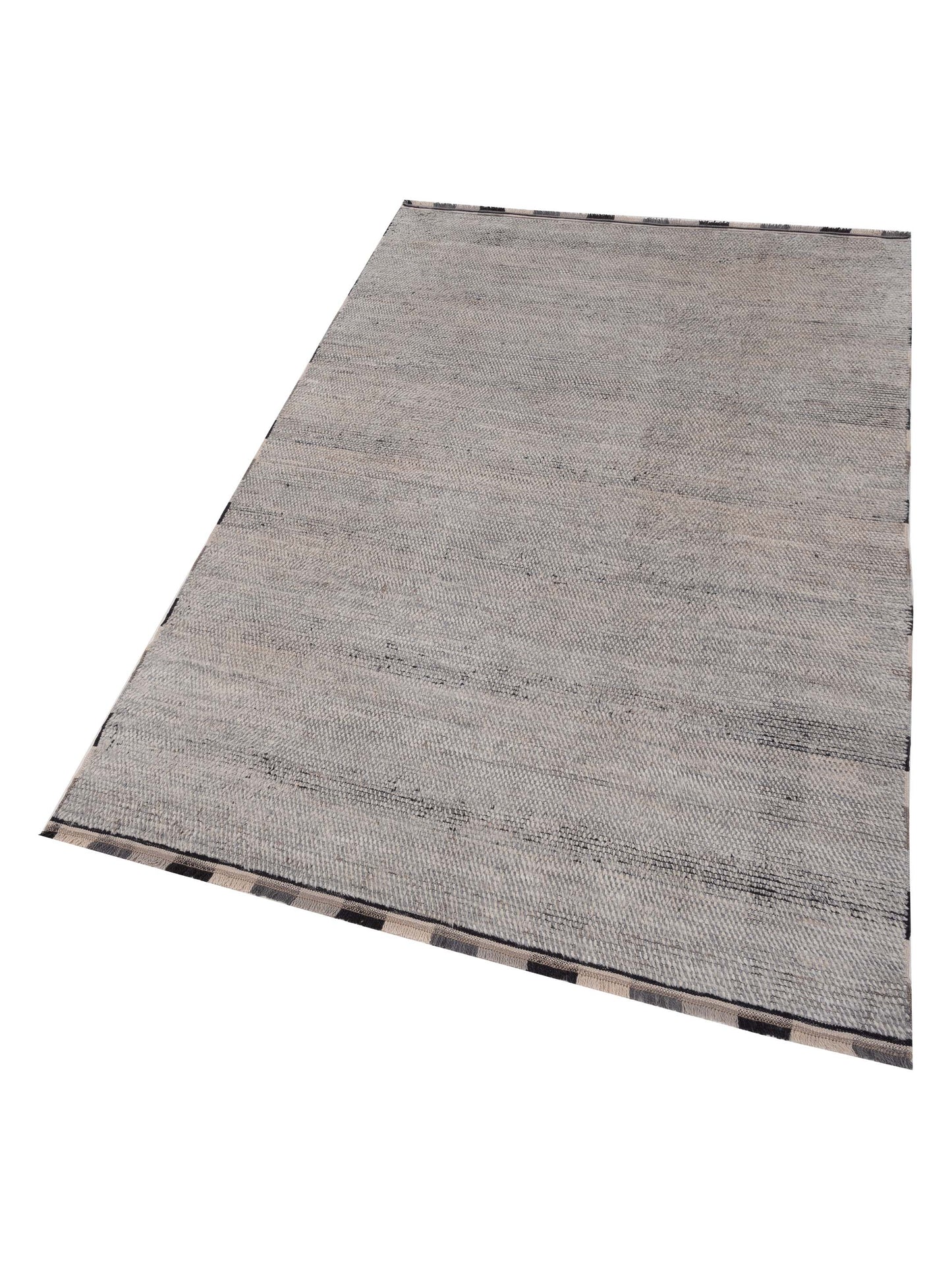 Atlas 149654 Silver Silver 6.2x8.10 Hand Knotted Rug