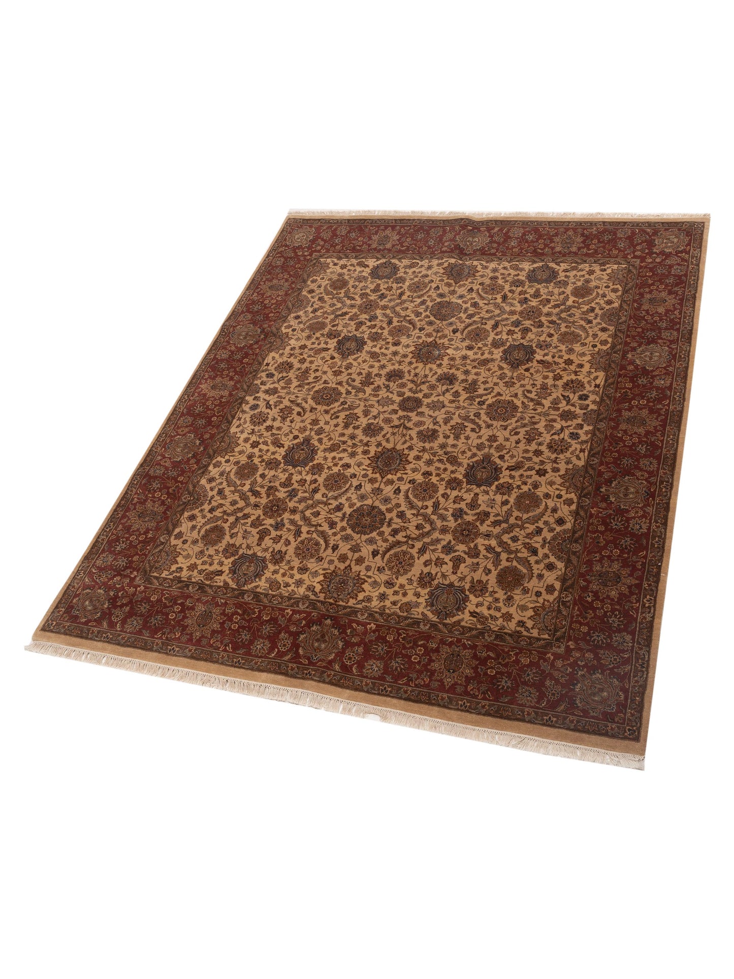 Sivas 90213 Beige Rust 8.1x10 Hand Knotted Rug