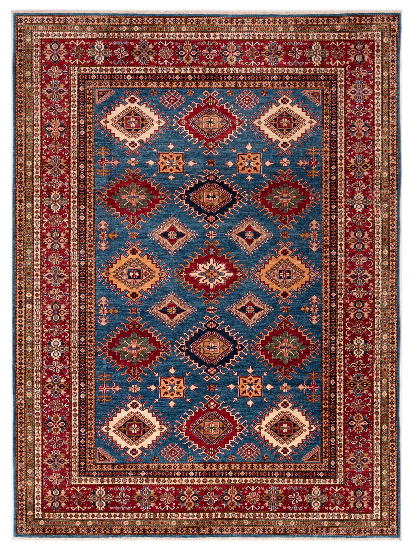 Nomad Super Kazak  Blue Red Tribal
