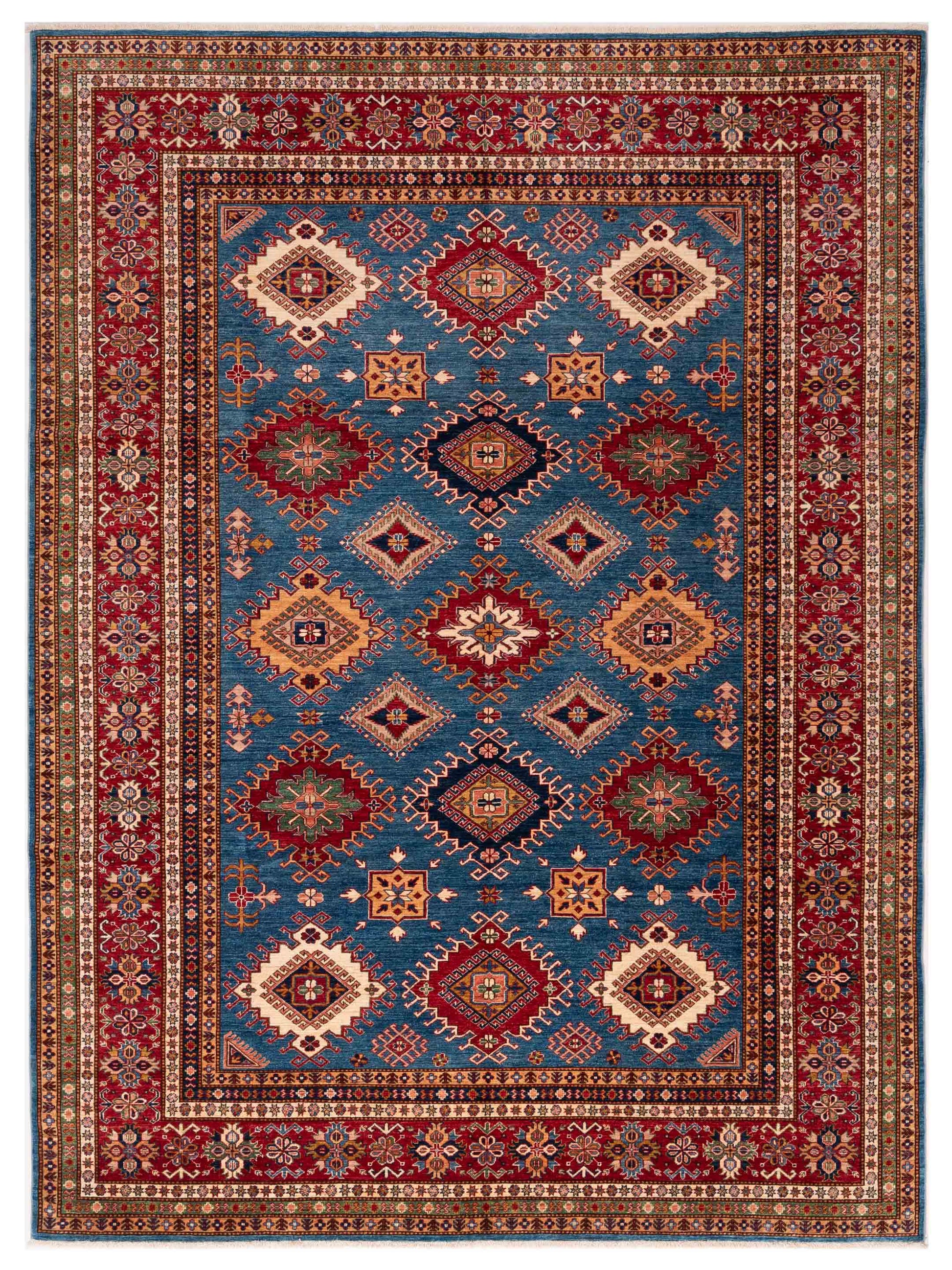 Nomad Super Kazak  Blue Red Tribal