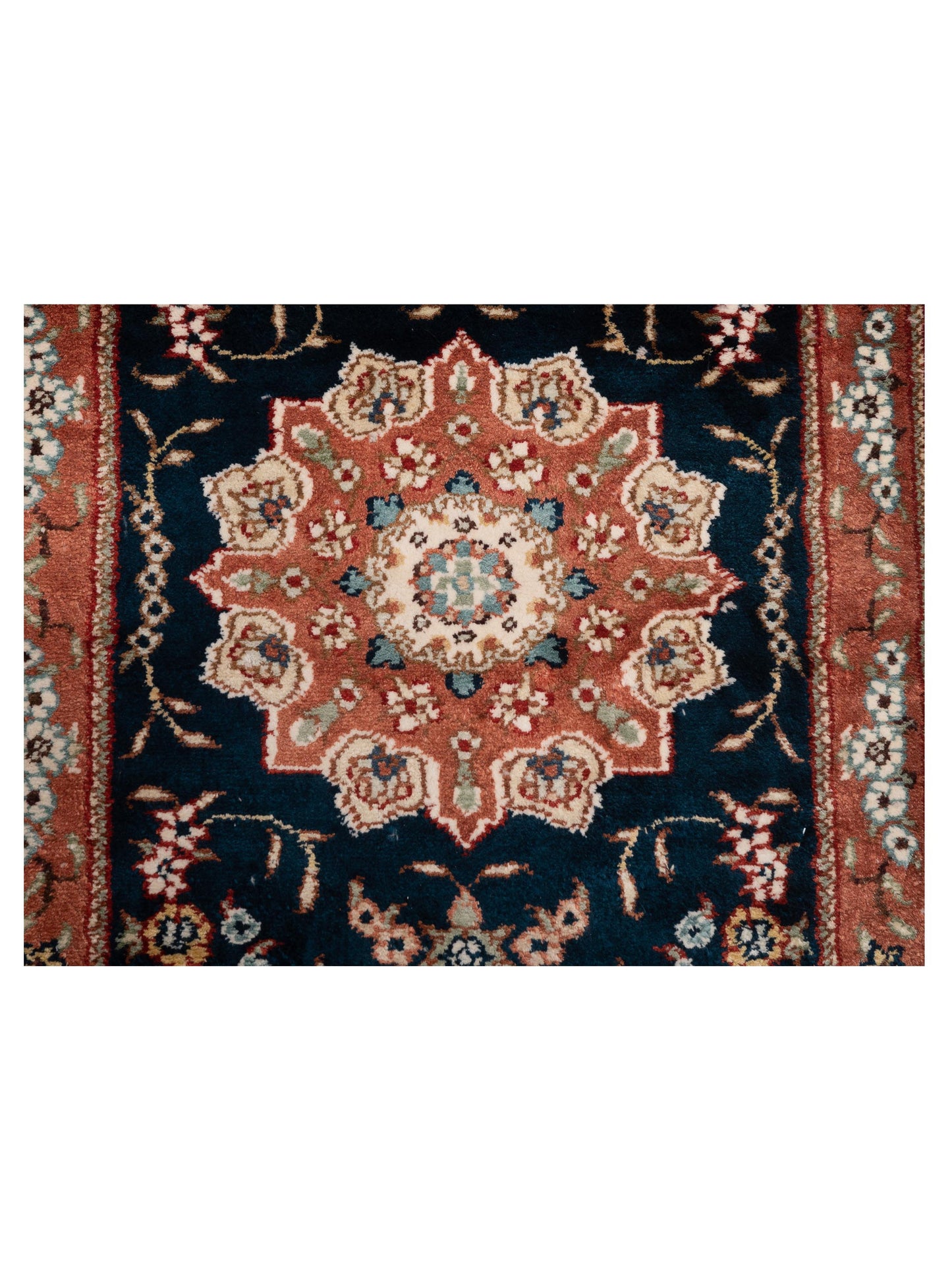 Milas 148678 Blue Copper 1.4x1.10 Hand Knotted Rug