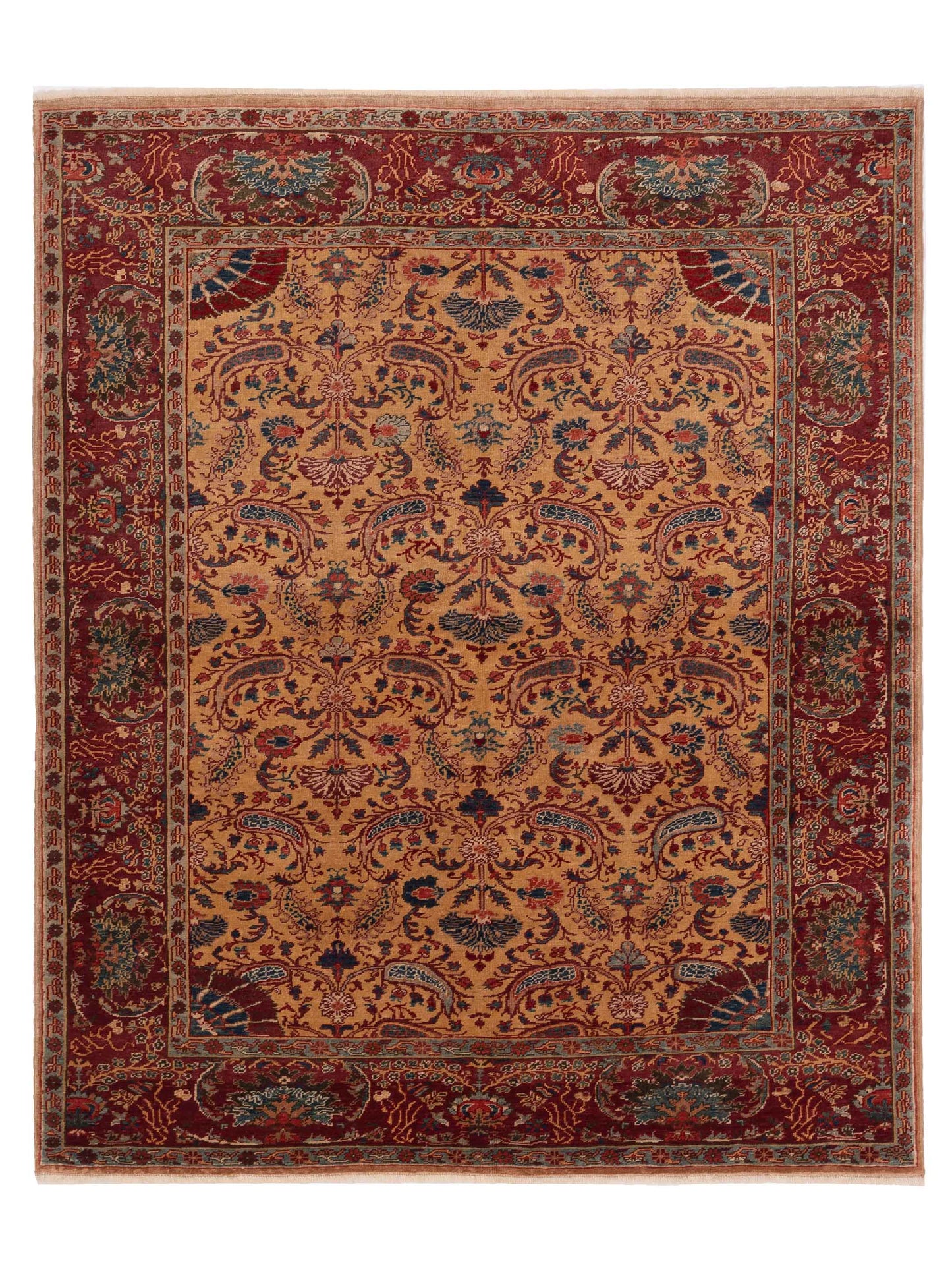 Pasha Antique Loom  Gold Rust Traditional