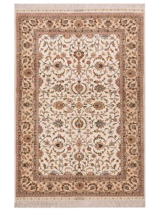 Pasha Pure Silk  Ivory Gold Traditional