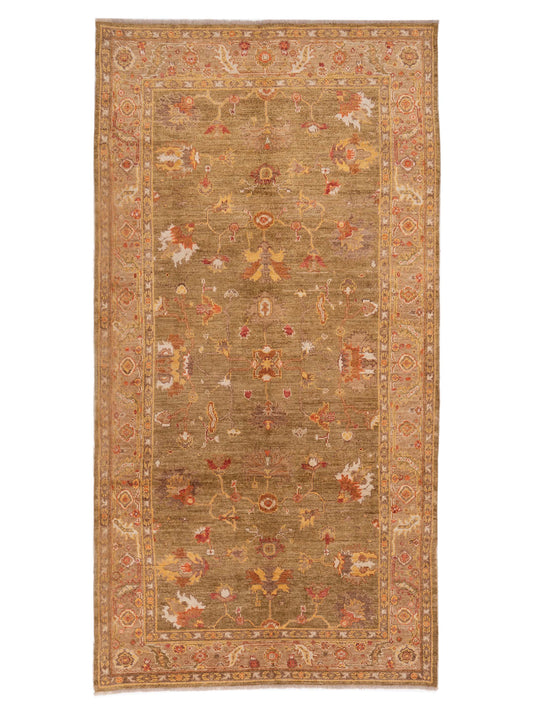Anadol Angora Oushak  Green Light Brown Traditional