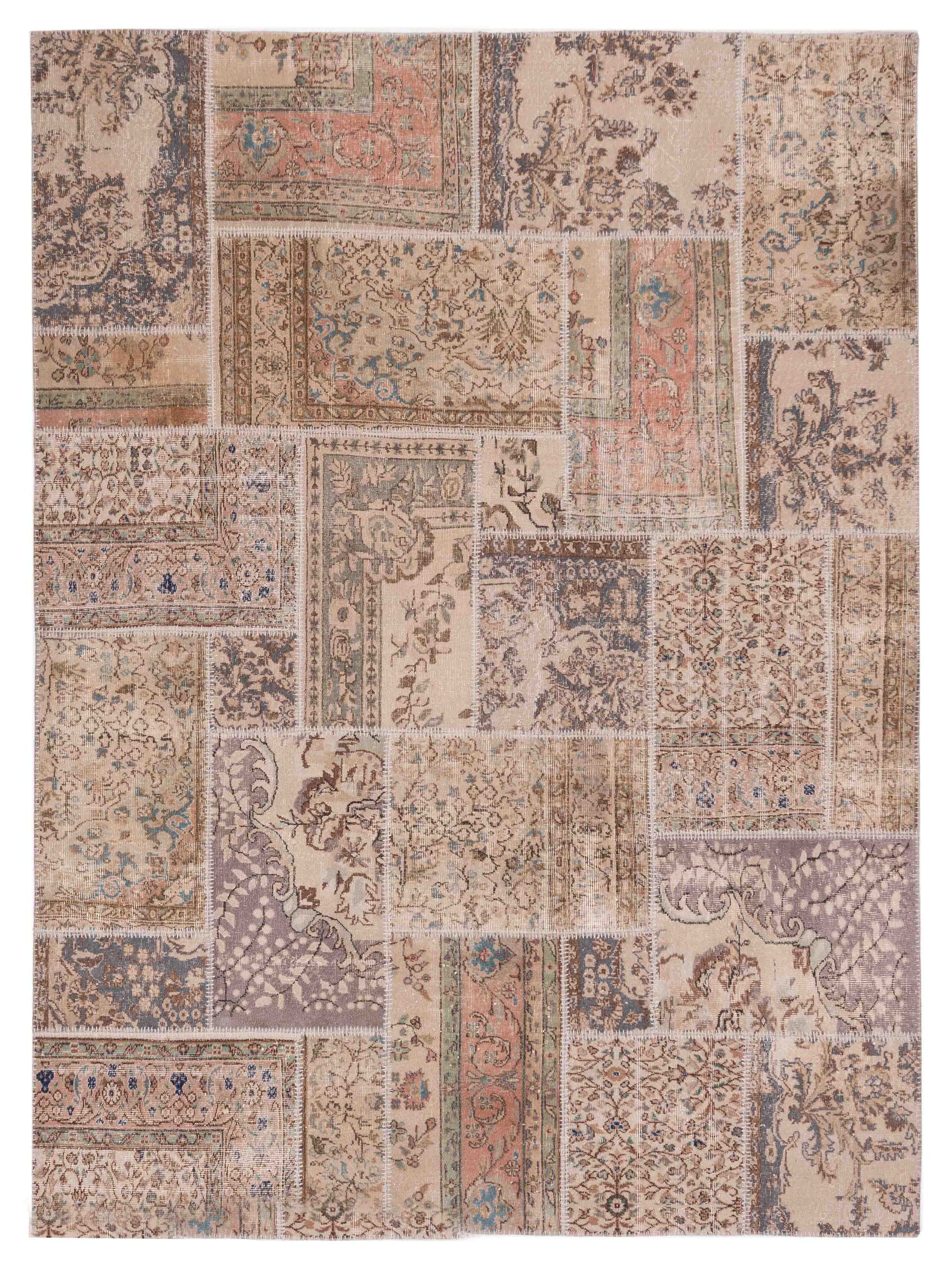 Pasha Turkish Vestige Patchwork  Beige  Contemporary