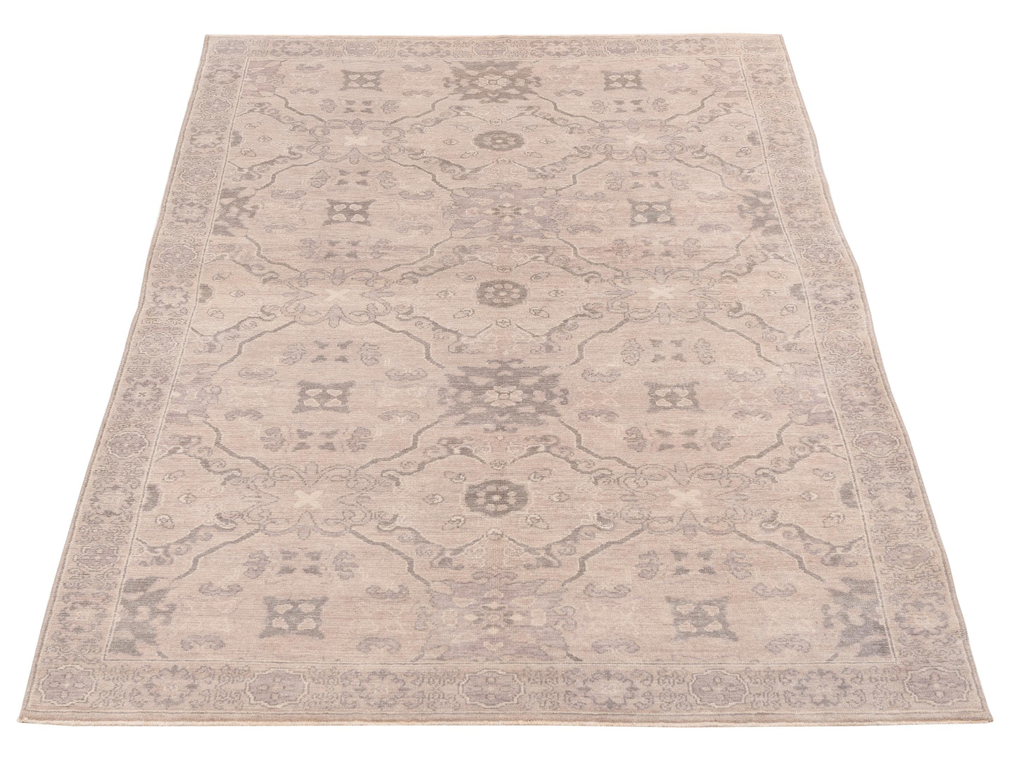 Andalusia 125242 Gray Green 6x9.1 Hand Knotted Rug