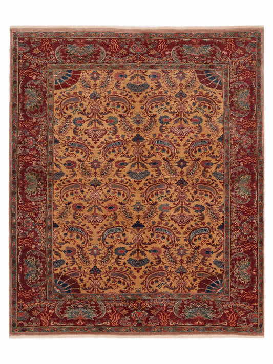 Pasha Antique Loom  Gold Red Traditional