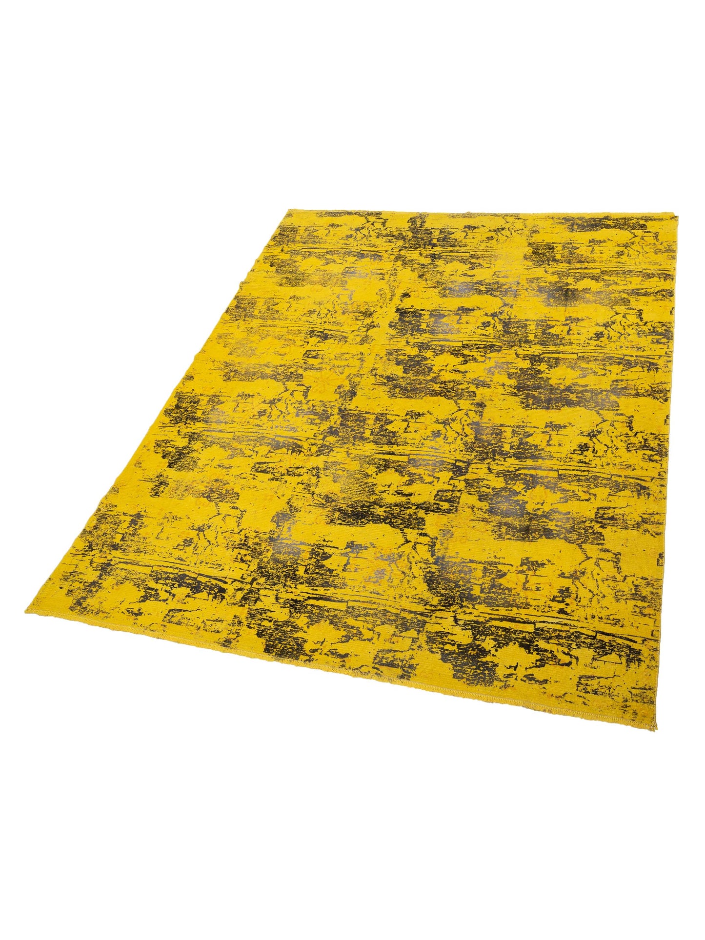 Vintage 107536 Yellow 8.11x11.5 Hand Knotted Rug
