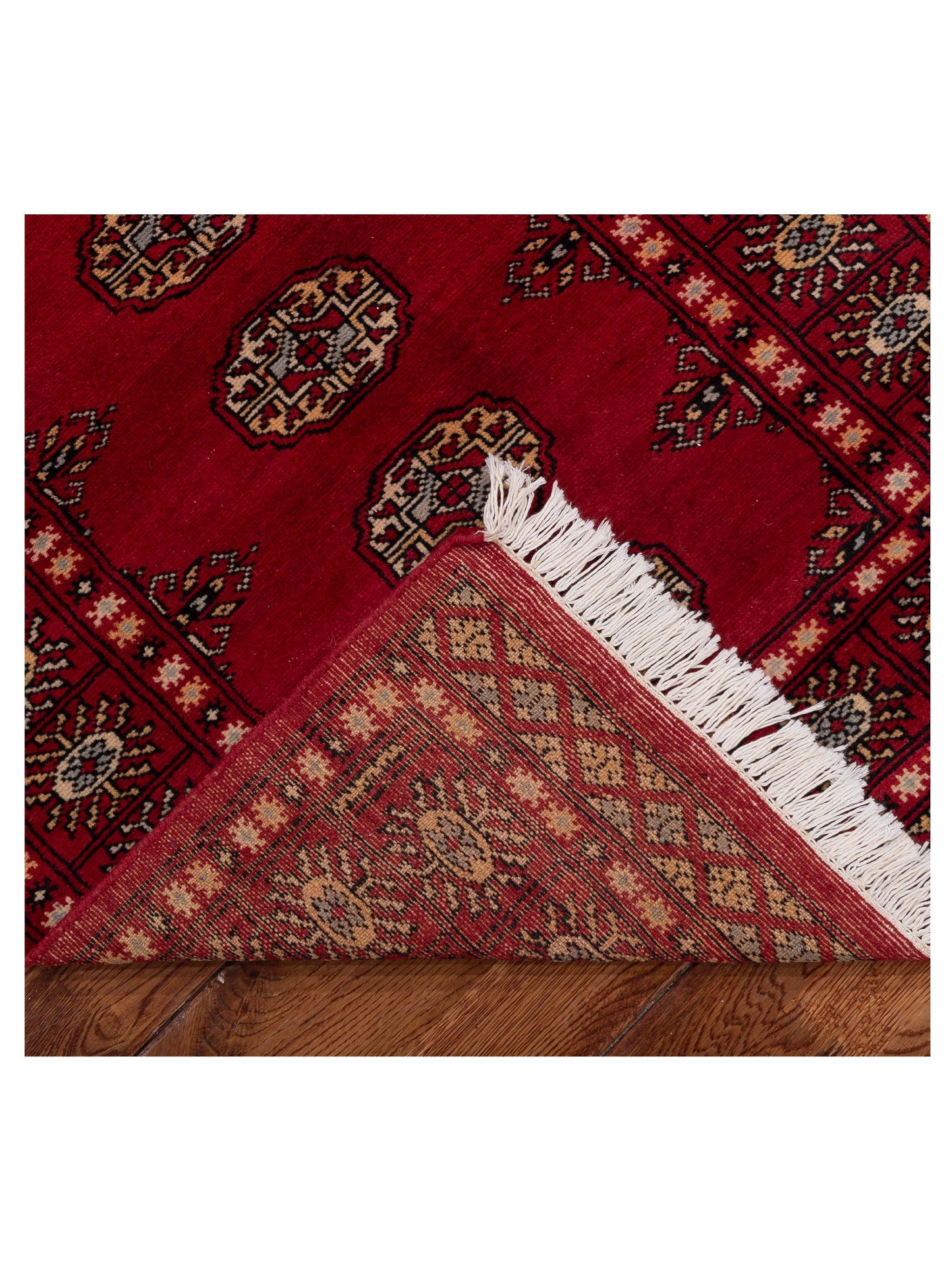 Bokhara 151455 Red Red 2.7x9.5 Hand Knotted Rug