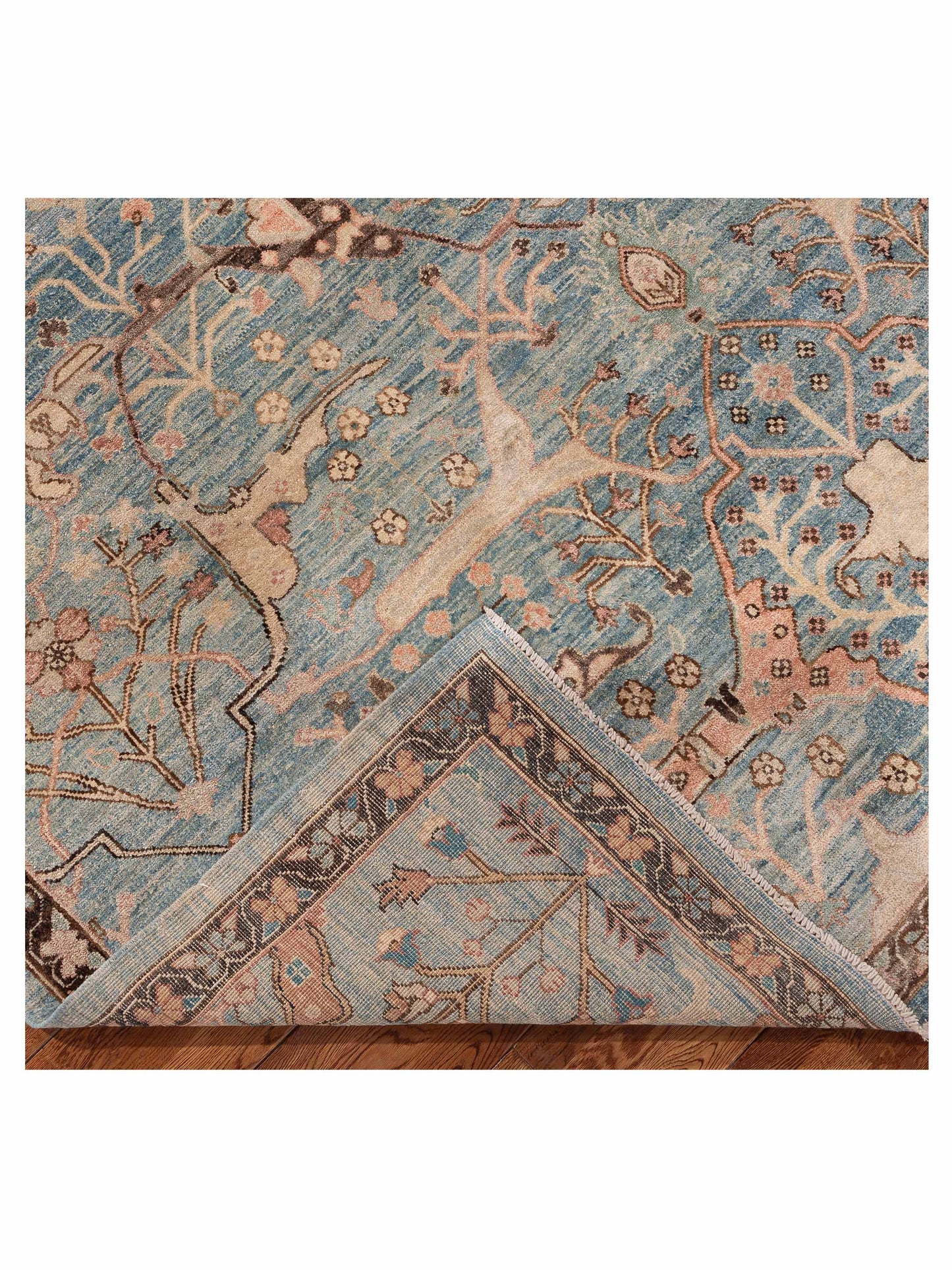 Anadol Oushak 156064 Blue Blue 8.4x9.9 Hand Knotted Rug