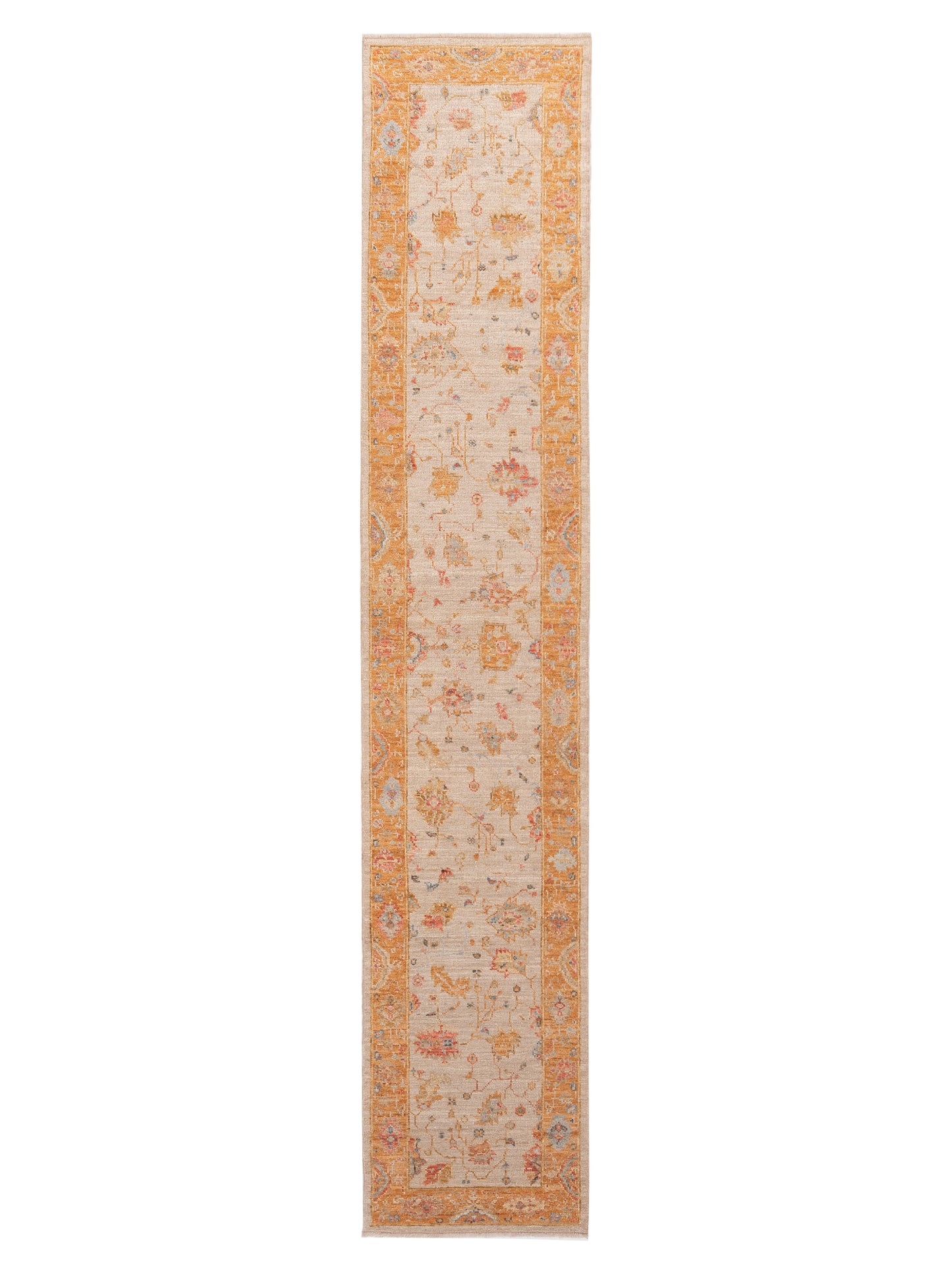Anadol Angora Oushak  Ivory Orange Traditional