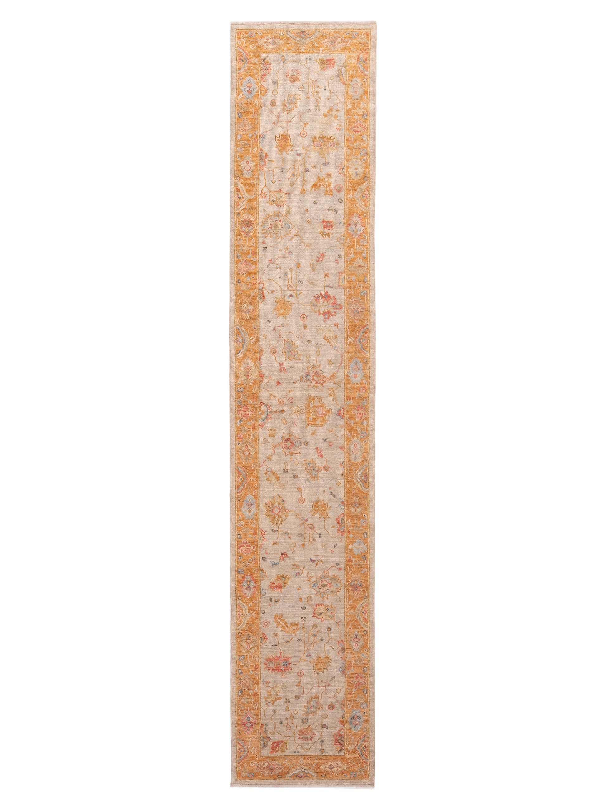 Anadol Angora Oushak  Ivory Orange Traditional