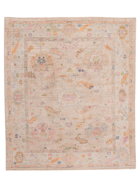 Anadol Angora Oushak  Beige Blue Traditional