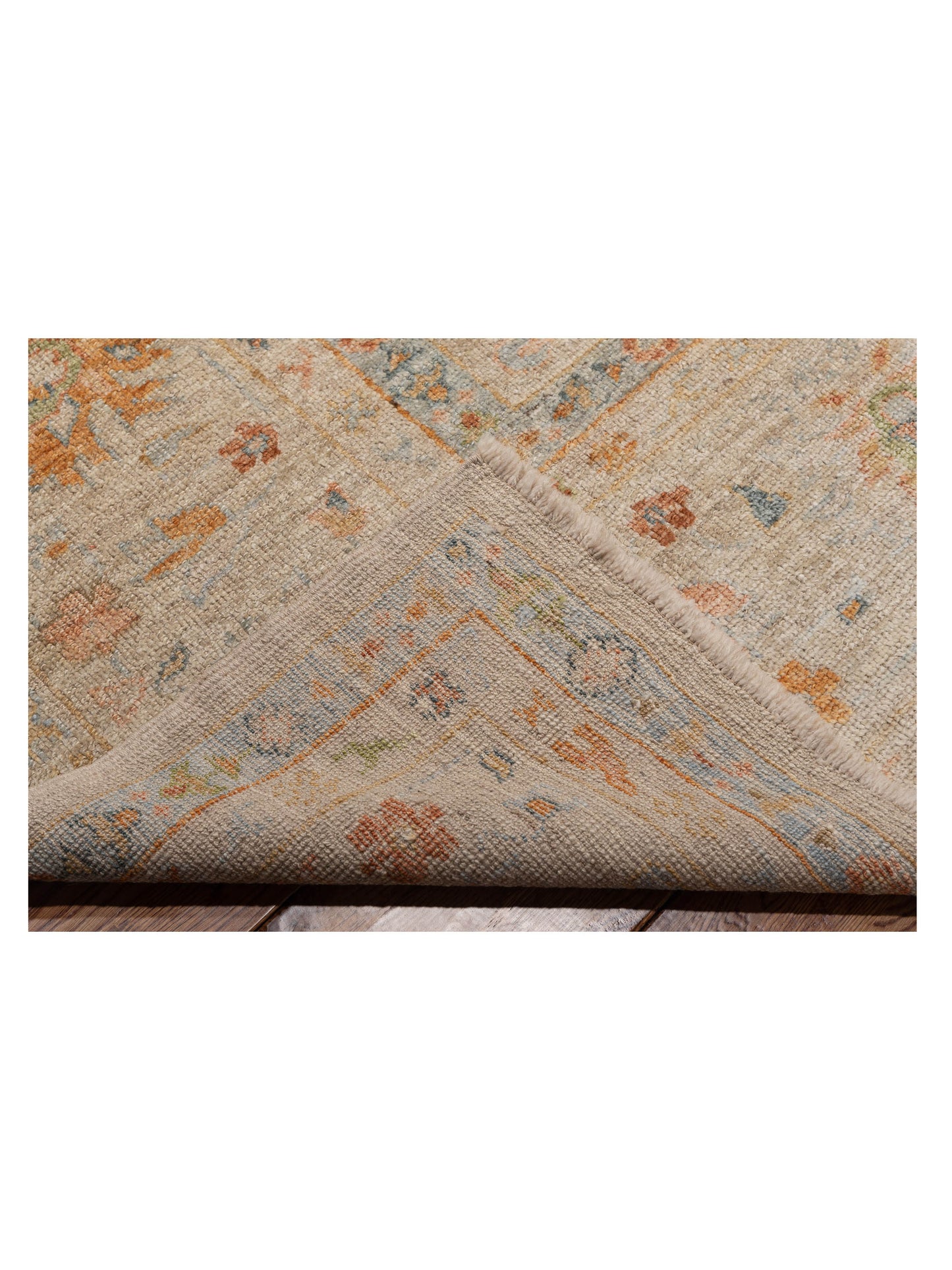 Angora Oushak 147124 Silver Silver 12.1x17.5 Hand Knotted Rug