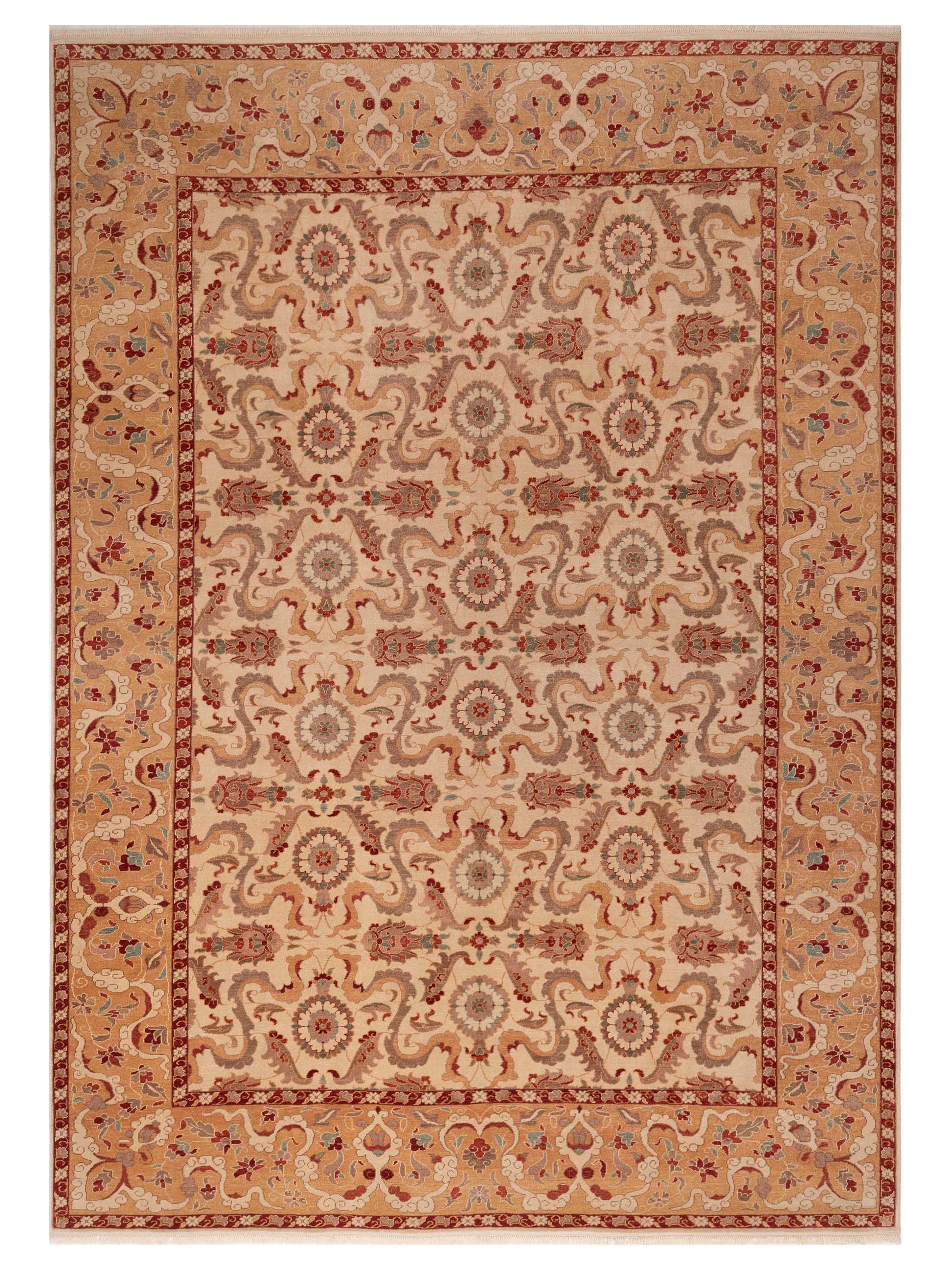 Pasha Antique Loom  Ivory Gold Transitional