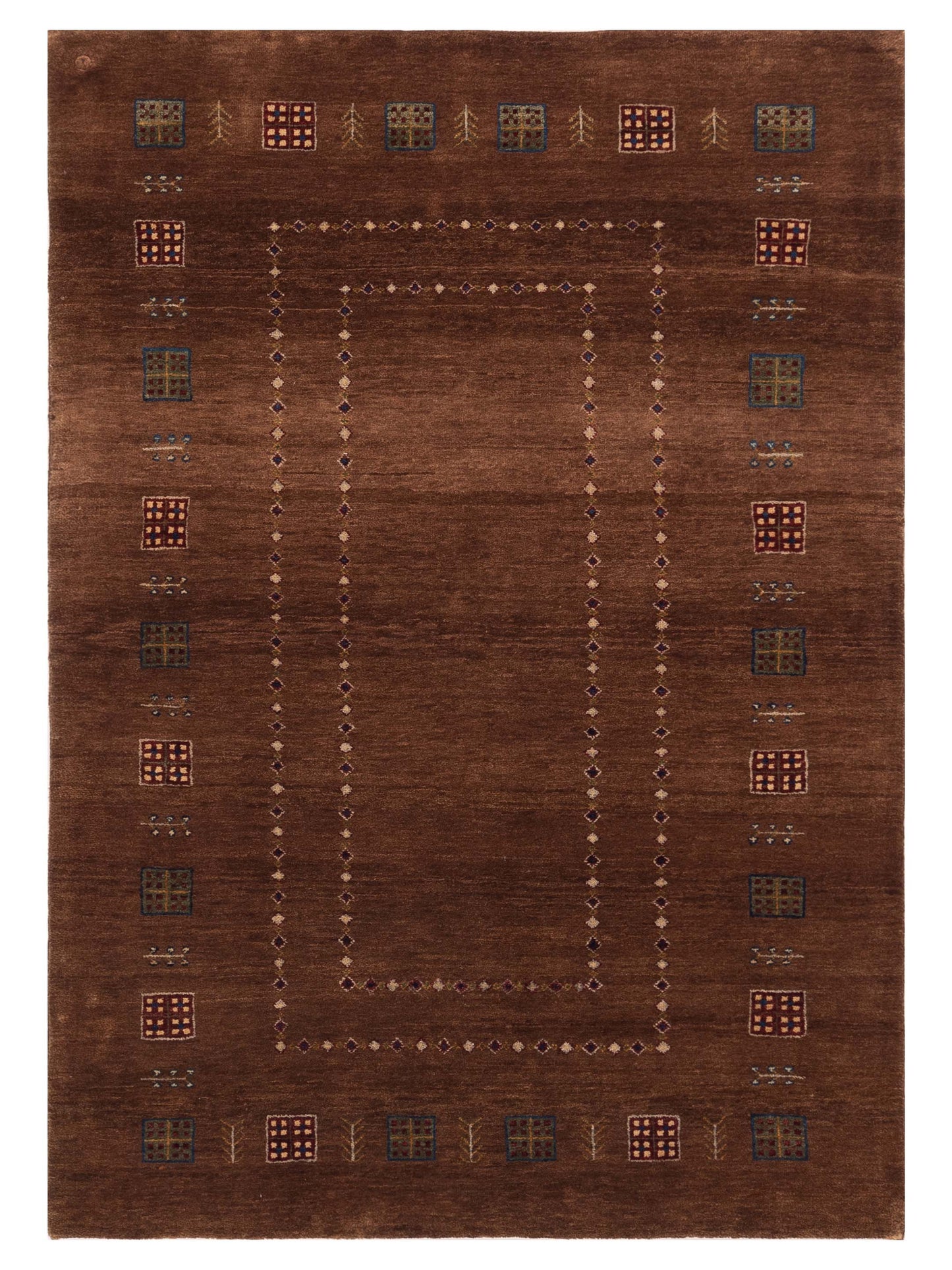 Rajpur Gabbeh  Brown  Contemporary