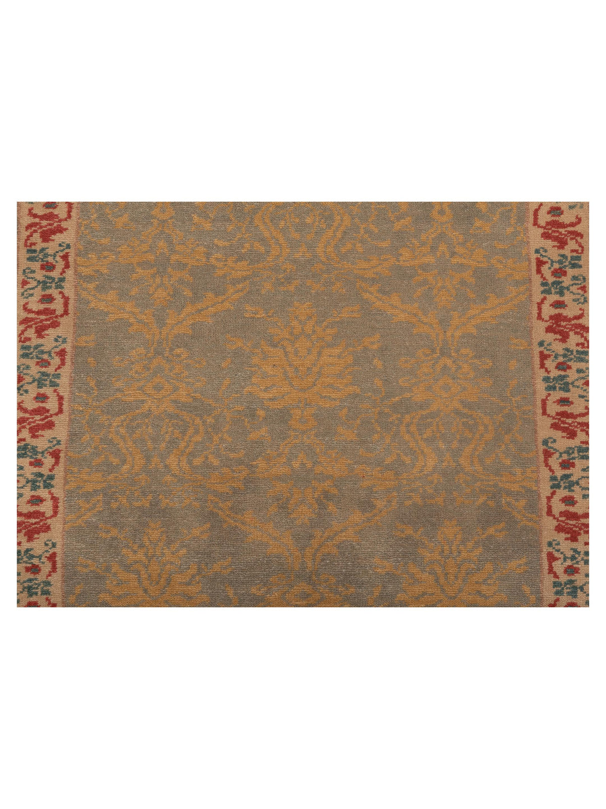 Antique Loom 104572 Light Blue Ivory 2.6x10 Hand Knotted Rug