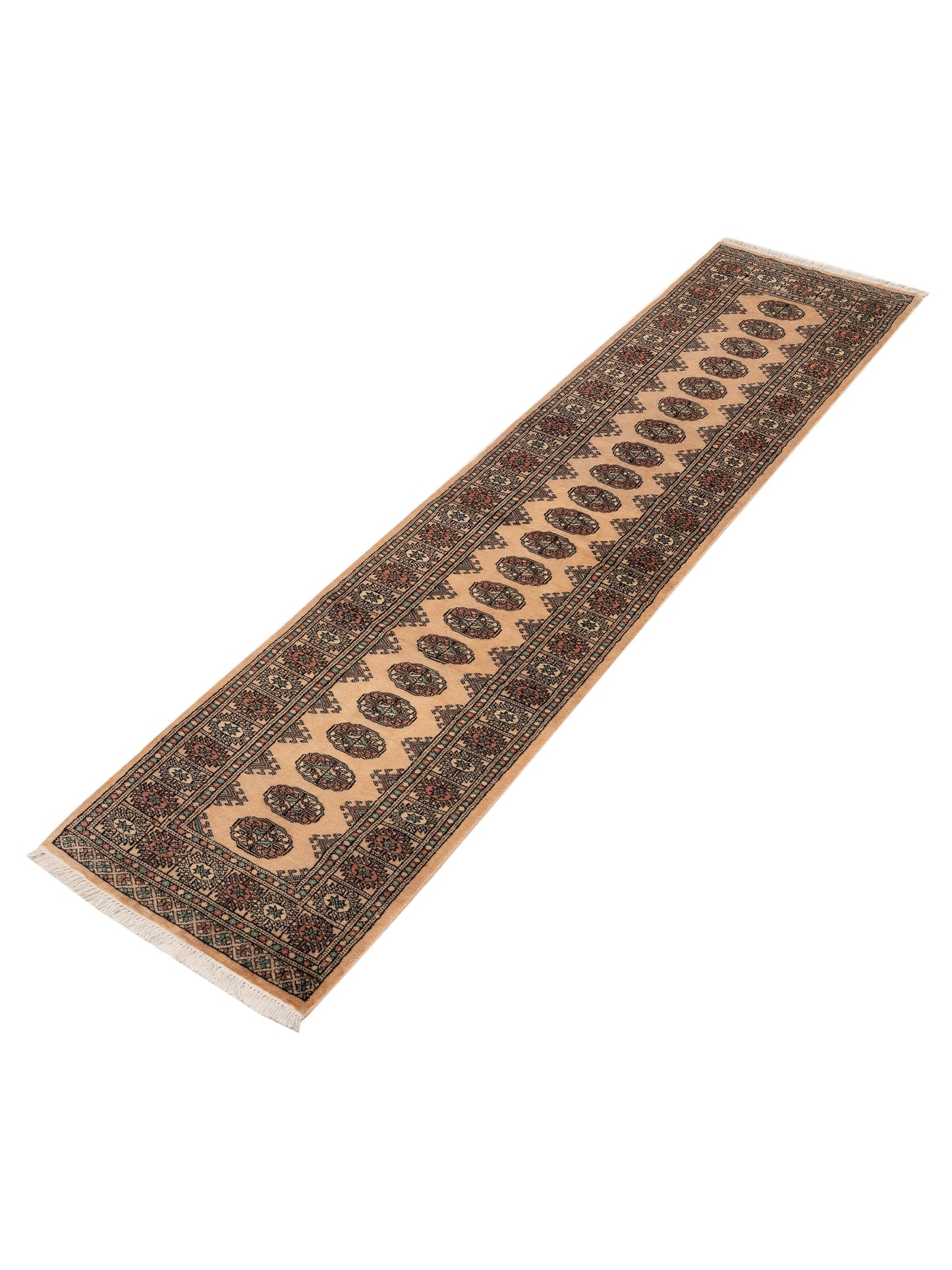 Bokhara 151615 Beige Beige 2.6x10.6 Hand Knotted Rug