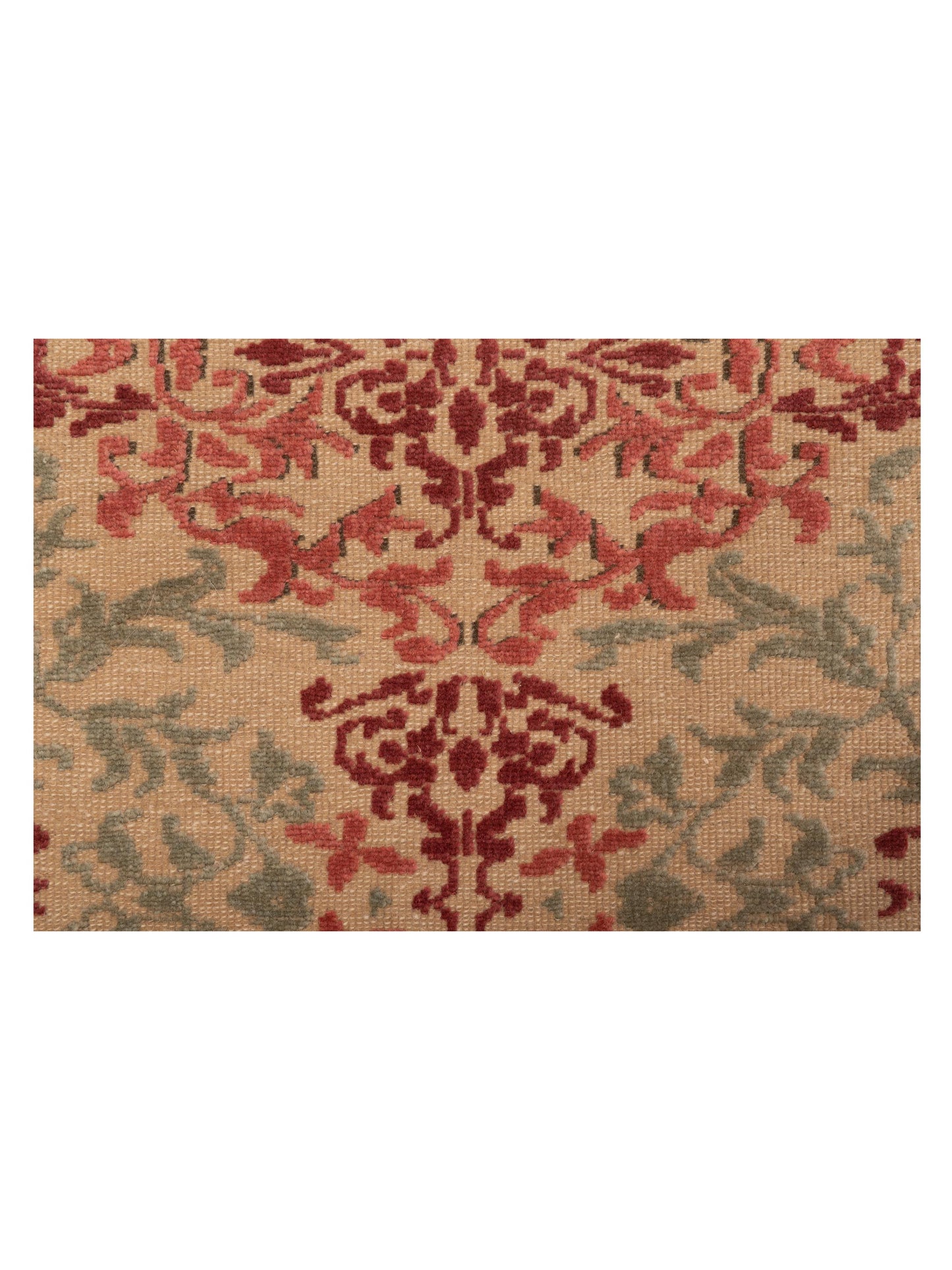 Antique Loom 108088 Beige Rust 2.8x7.9 Hand Knotted Rug