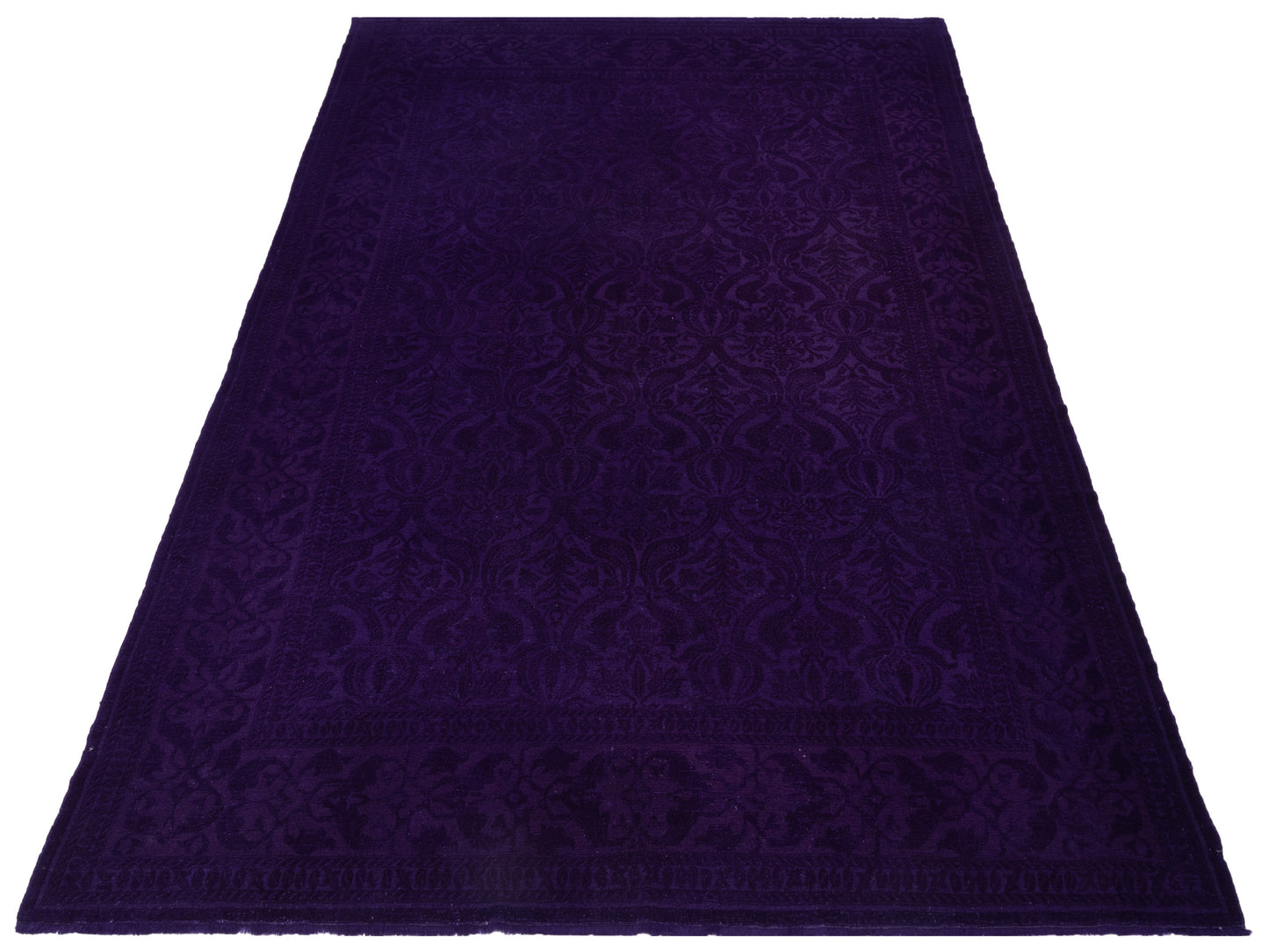 Color Bouquet 108872 Purple Purple 10.4x13.5 Hand Knotted Rug
