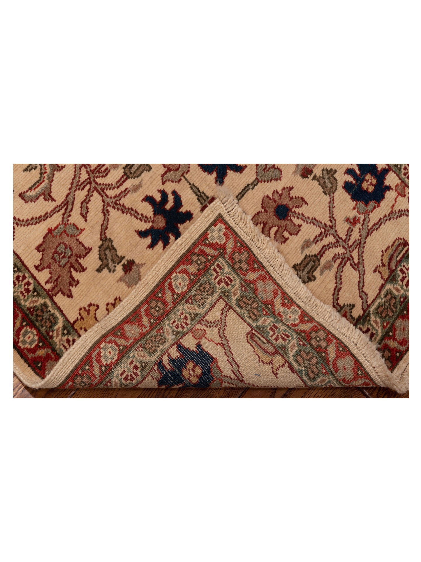 Antique Loom 147452 Ivory Red 2.9x8 Hand Knotted Rug