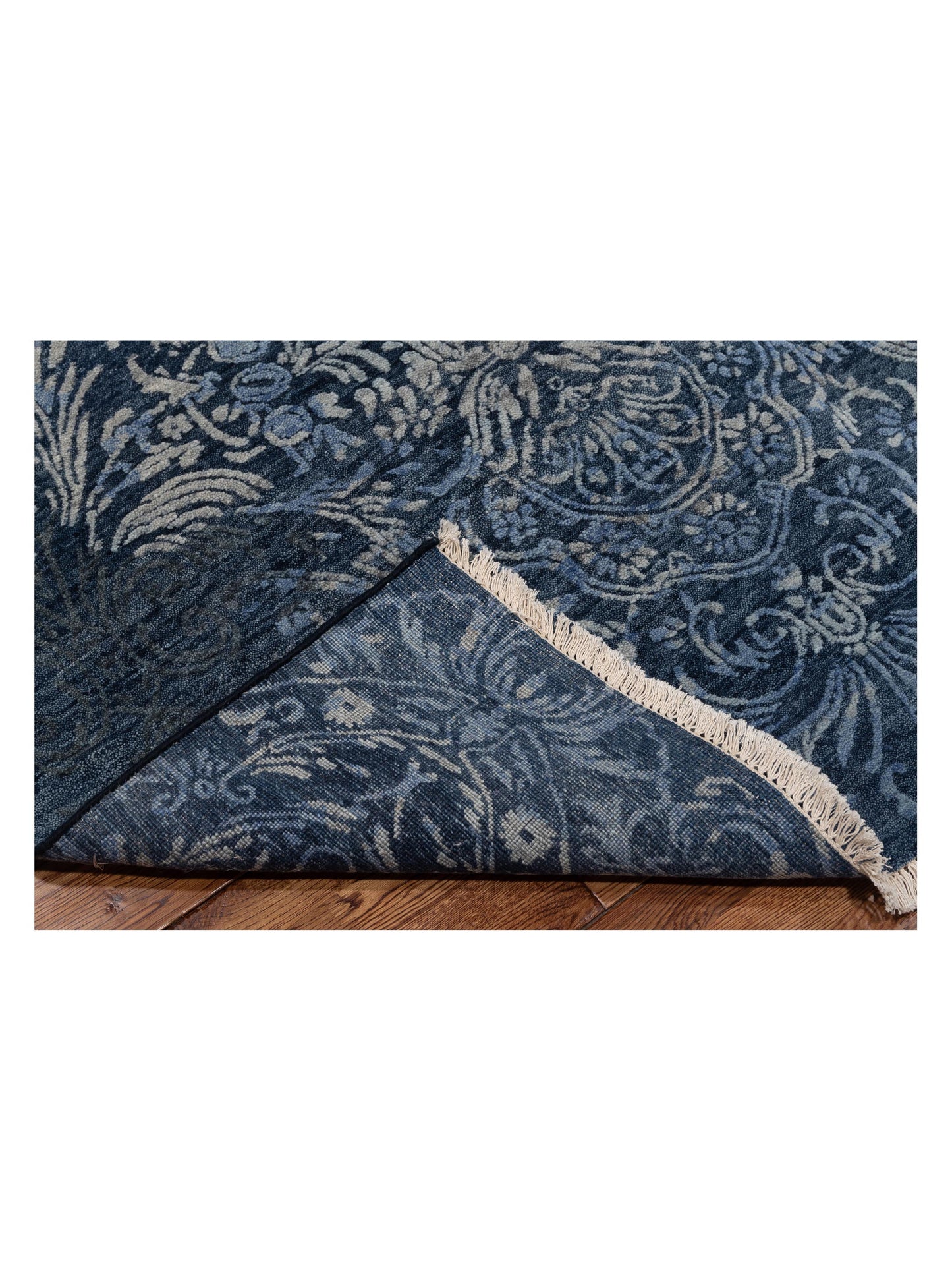 Tibetino 127416 Blue 7.10x9.10 Hand Knotted Rug
