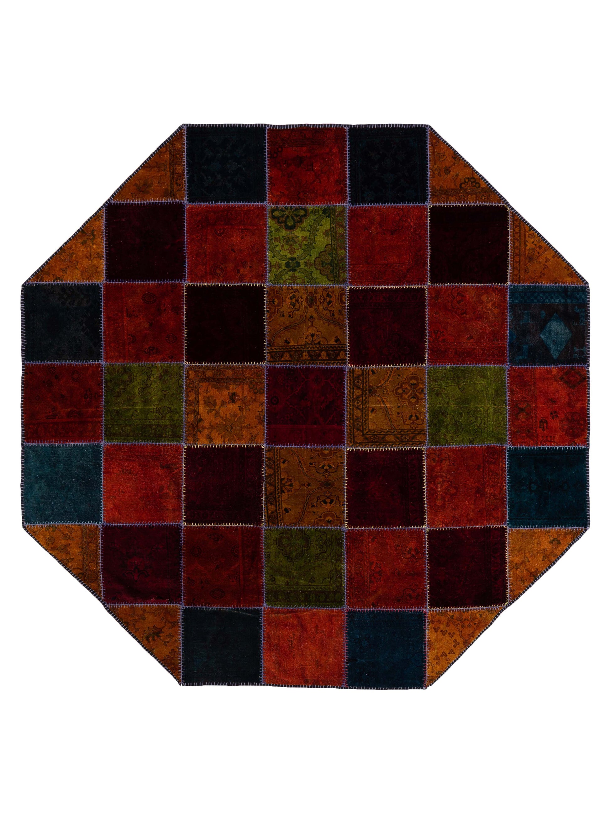 Pasha Turkish Vestige Patchwork  Multi  Contemporary