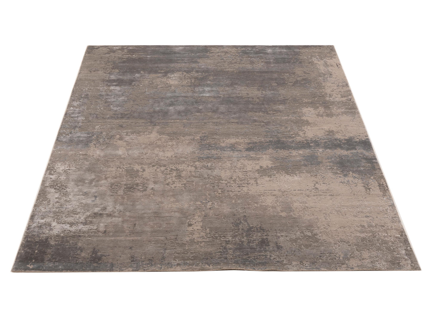 Tibetino 154830 Gray Gray 8x9.11 Hand Knotted Rug