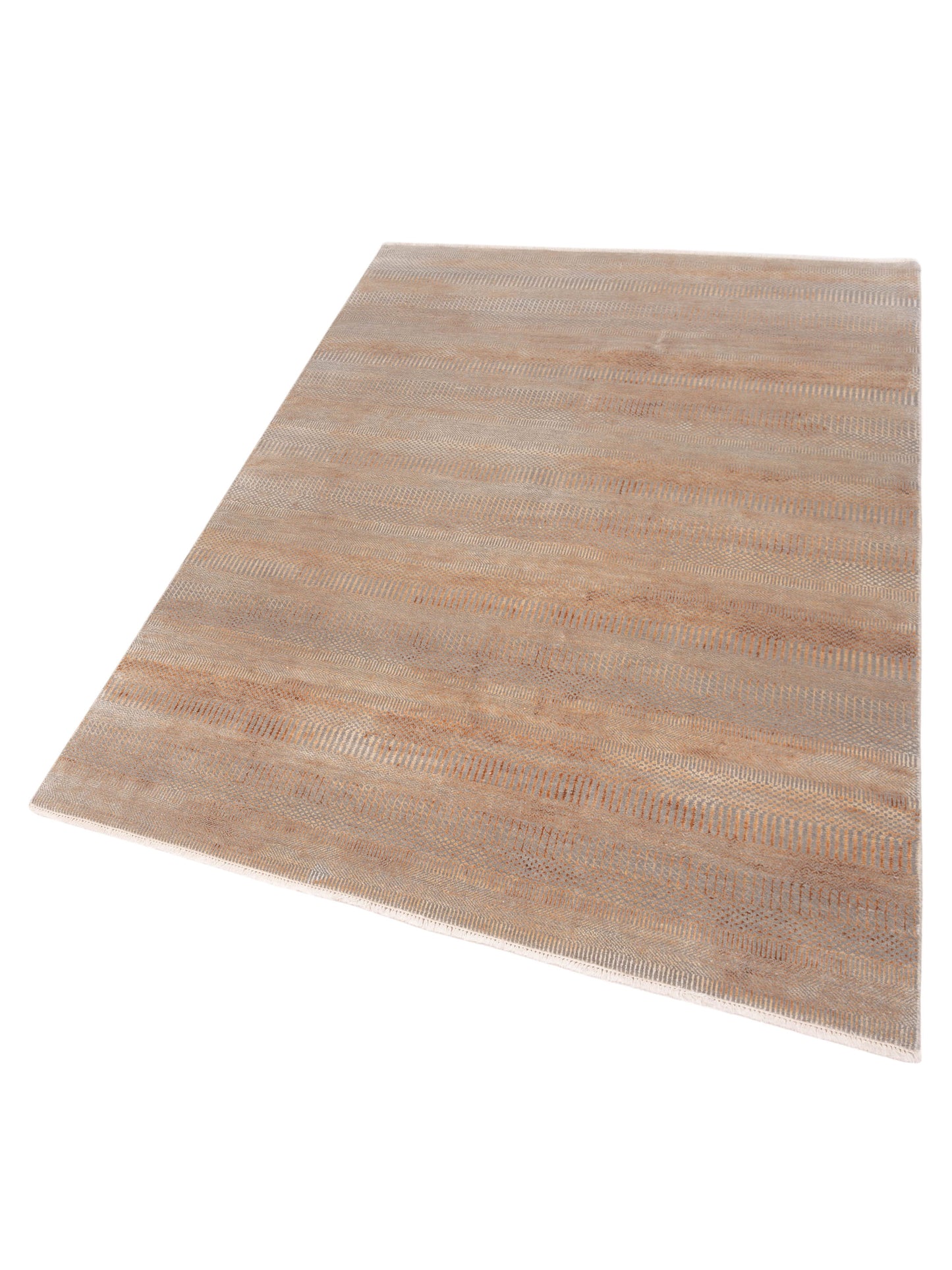 Aurore 120988 Gray Gray 6.1x9.2 Hand Knotted Rug