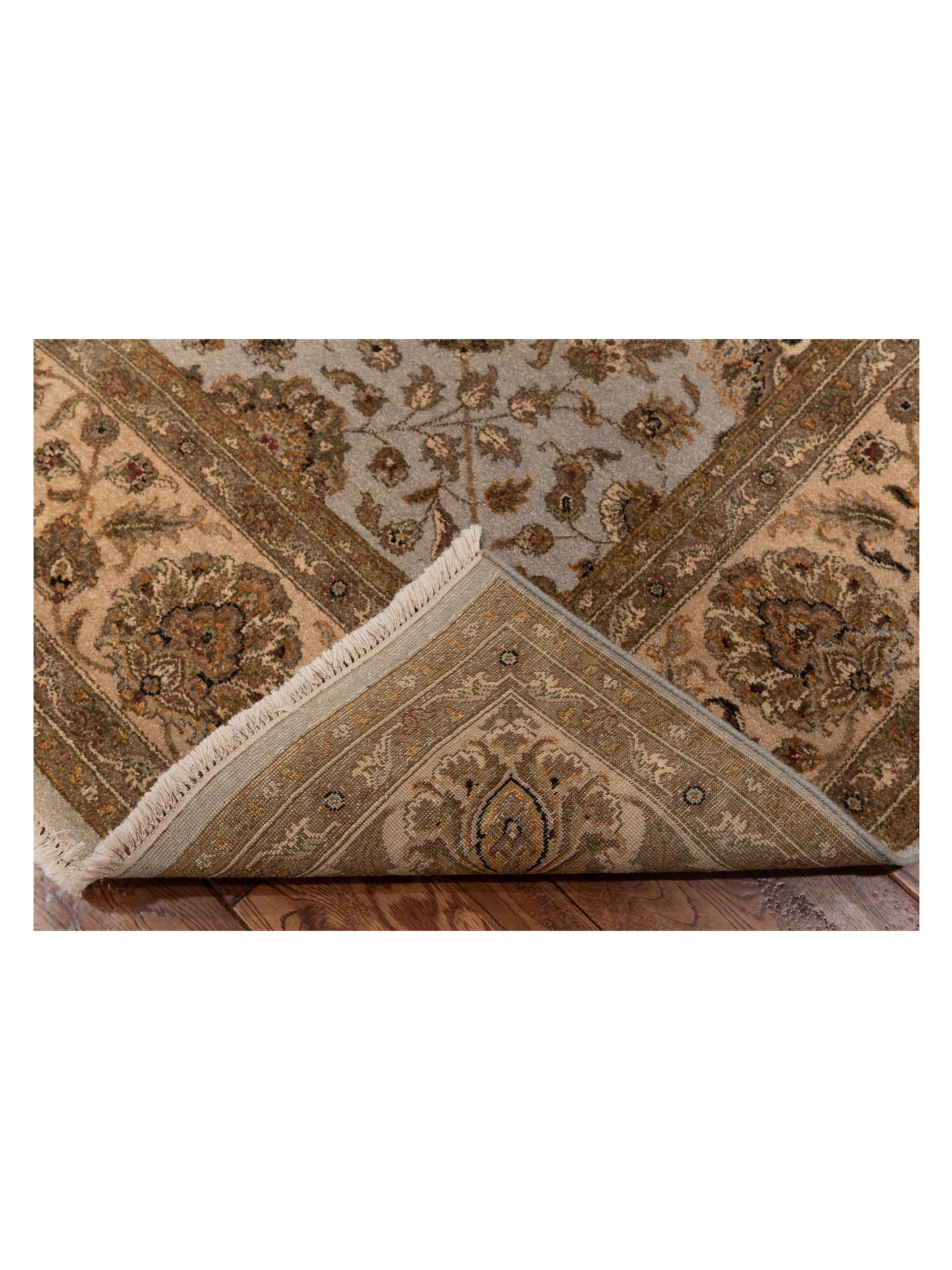 Haji Jalili 111282 Silver Ivory 6.1x8.6 Hand Knotted Rug