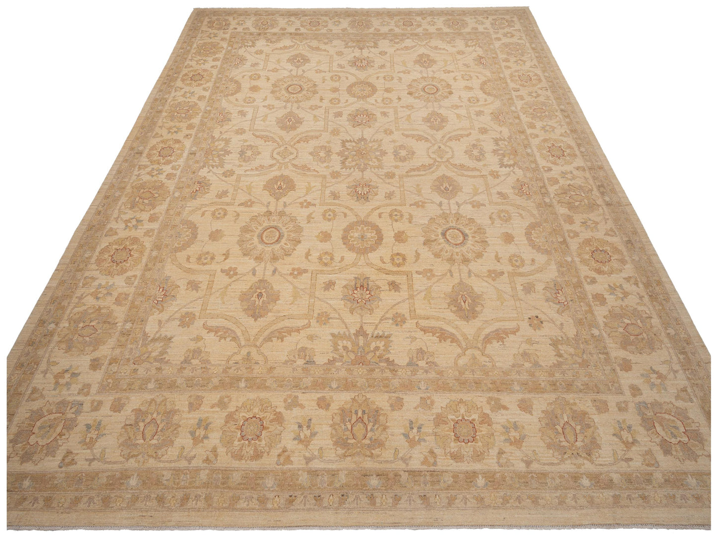 Sultan 117481 Ivory Ivory 11.8x14.5 Hand Knotted Rug