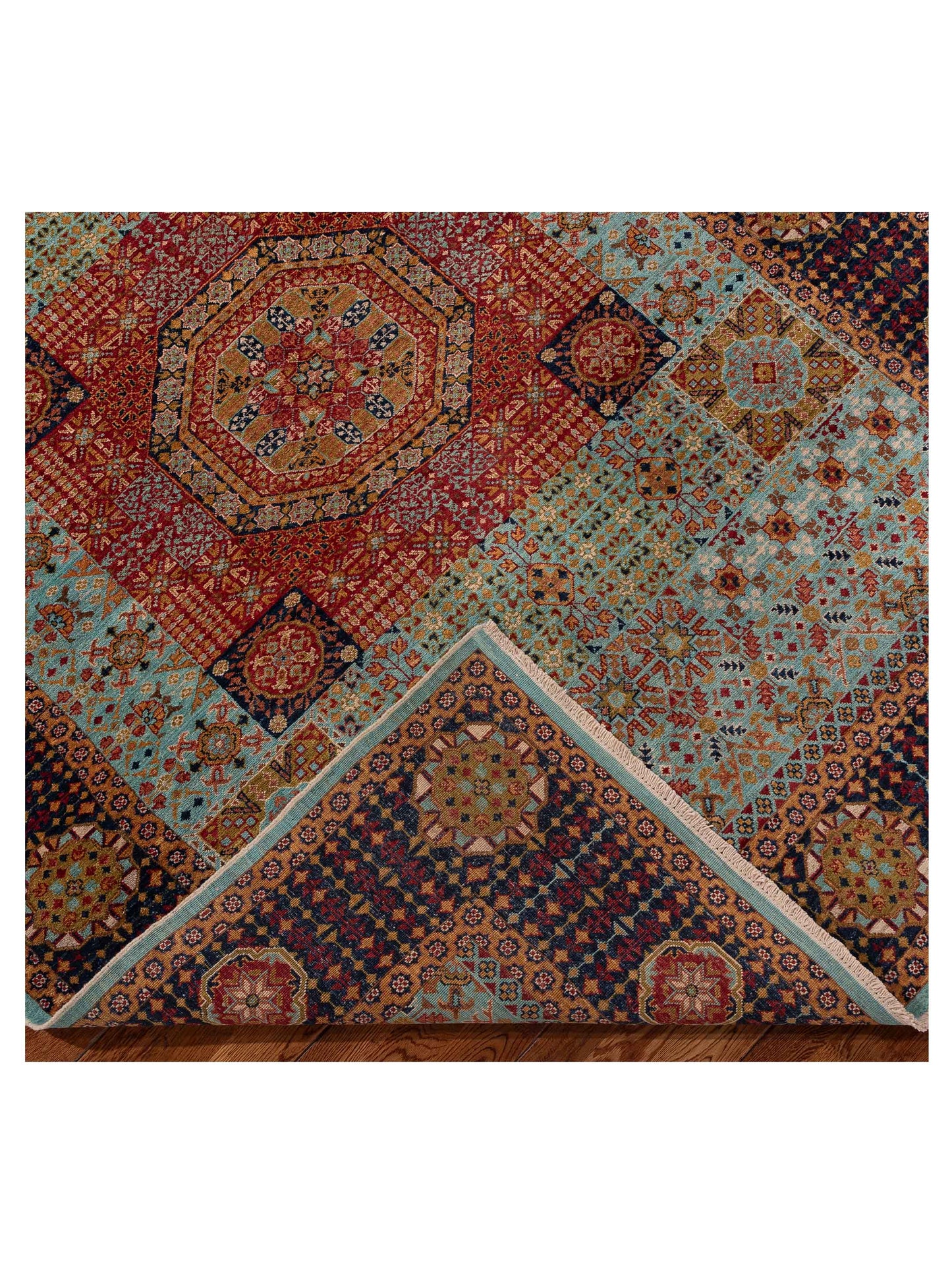Artisan Mamluk 154730 Blue Blue 5.9x7.10 Hand Knotted Rug