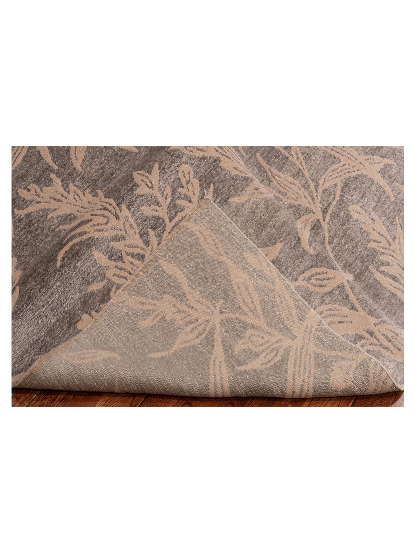 Tibetino 119735 Silver Silver 5.11x8.9 Hand Knotted Rug
