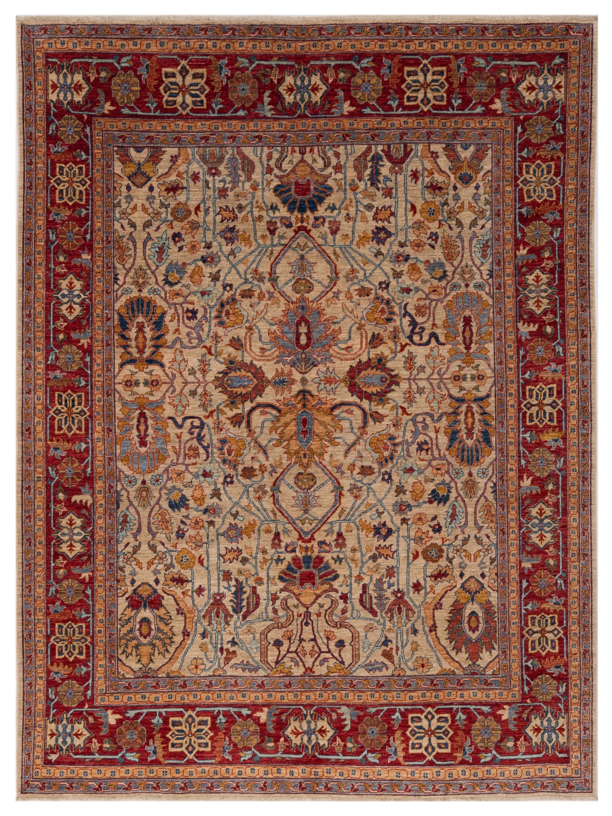 Pasha Elvan  Ivory Red Traditional