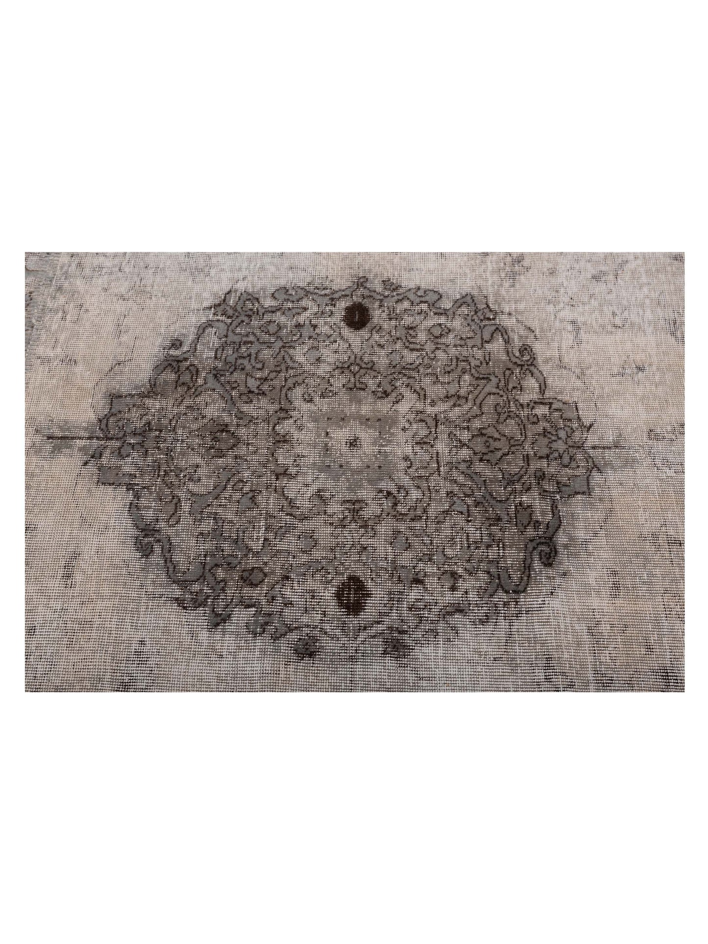 Turkish Vestige Patchwork 125425 Light Gray 11.11x17.8 Hand Knotted Rug