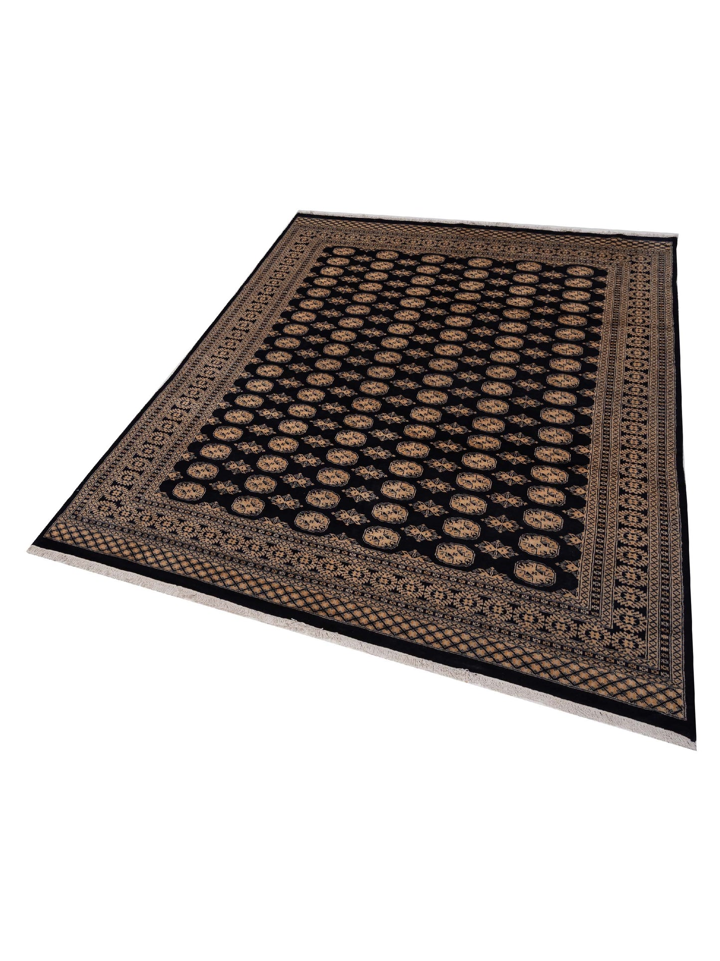 Bokhara 147925 Black Black 8.2x10.1 Hand Knotted Rug