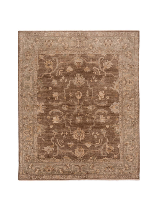 Anadol Angora Oushak  Brown Green Traditional