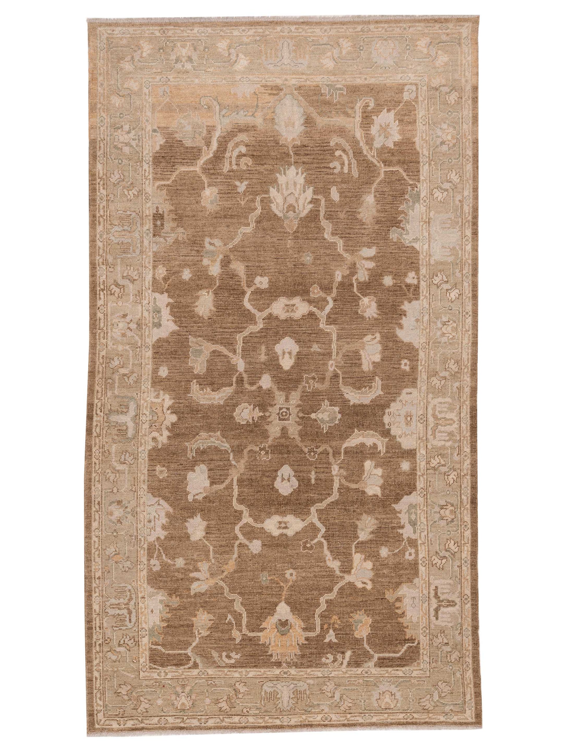Anadol Angora Oushak  Brown Green Traditional