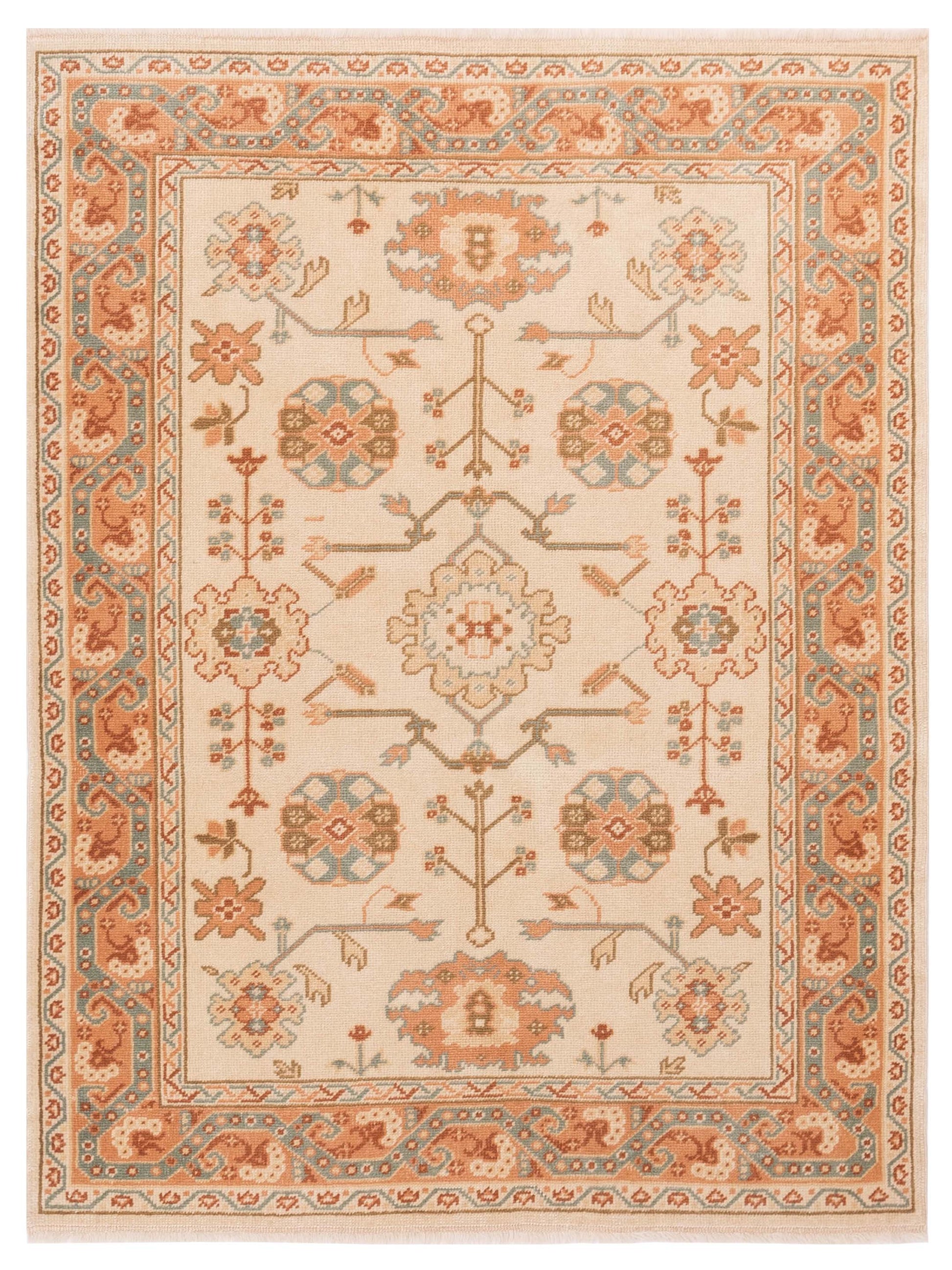 Pasha Anadol Oushak  Ivory Pink Traditional