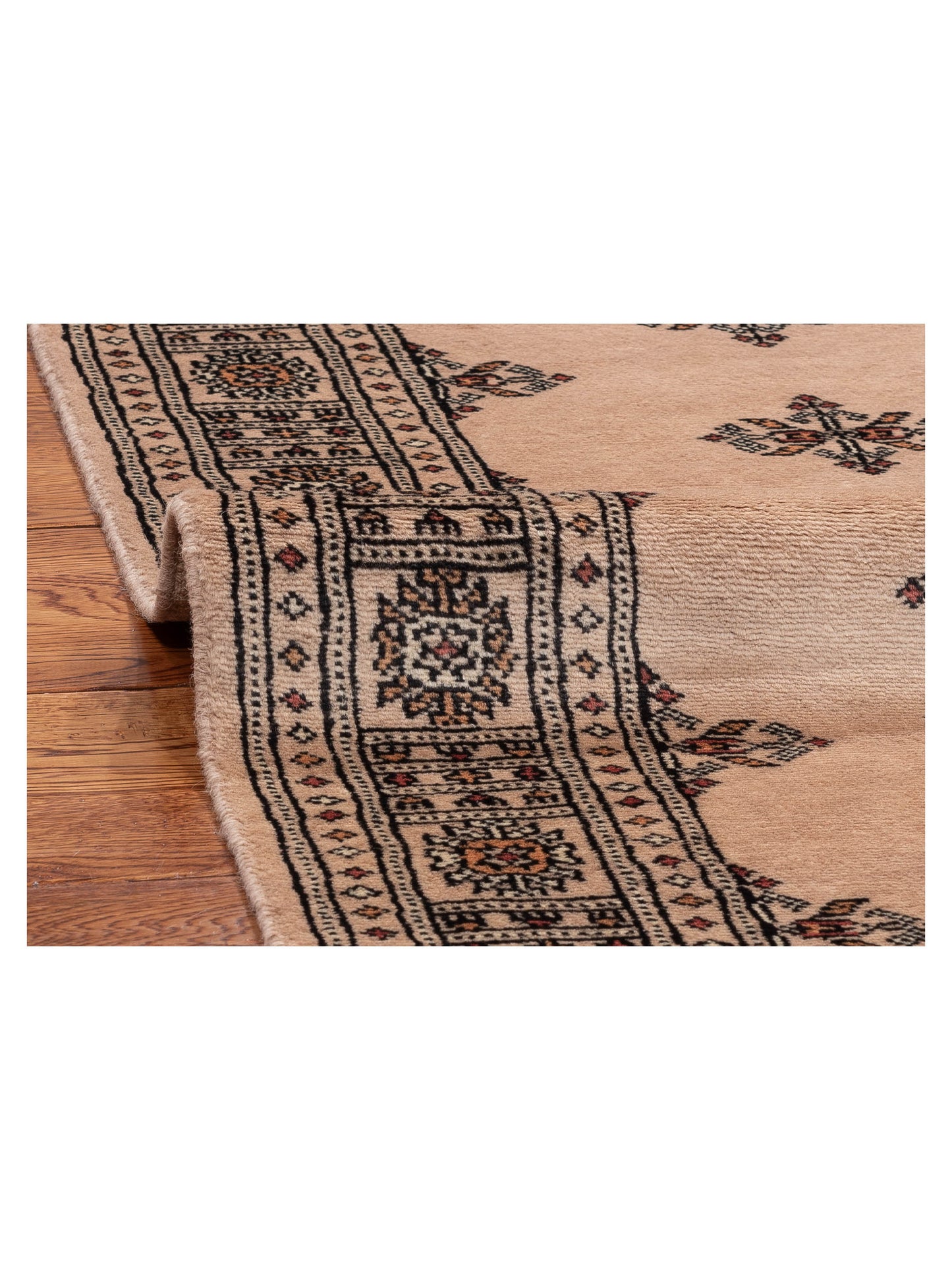 Bokhara 146567 Beige Beige 2.7x10.6 Hand Knotted Rug